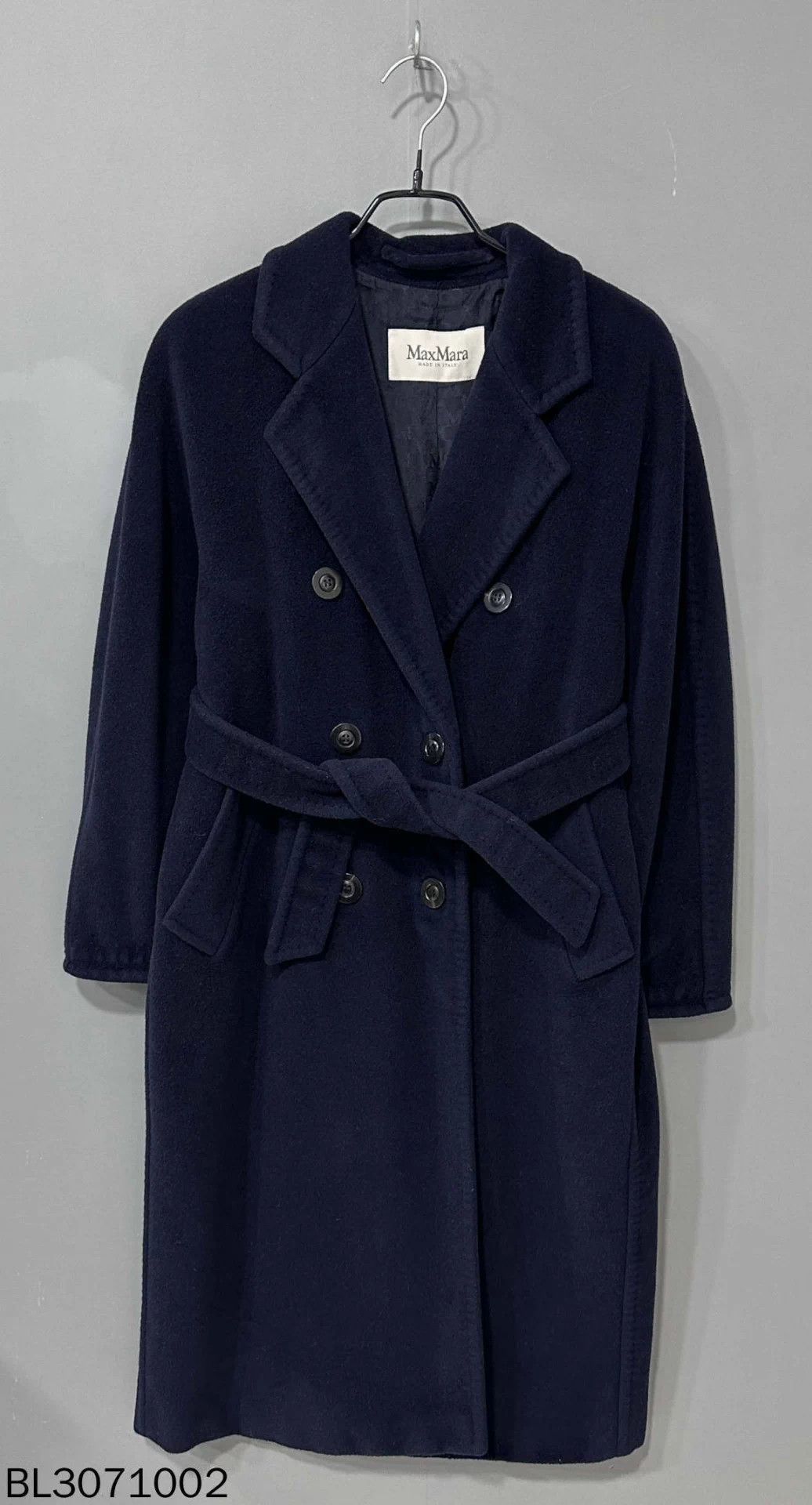 Max Mara Max Mara 101801 Navy Blue Long Coat 36 98 New Size XS / US 0-2 / IT 36-38 - 1 Thumbnail