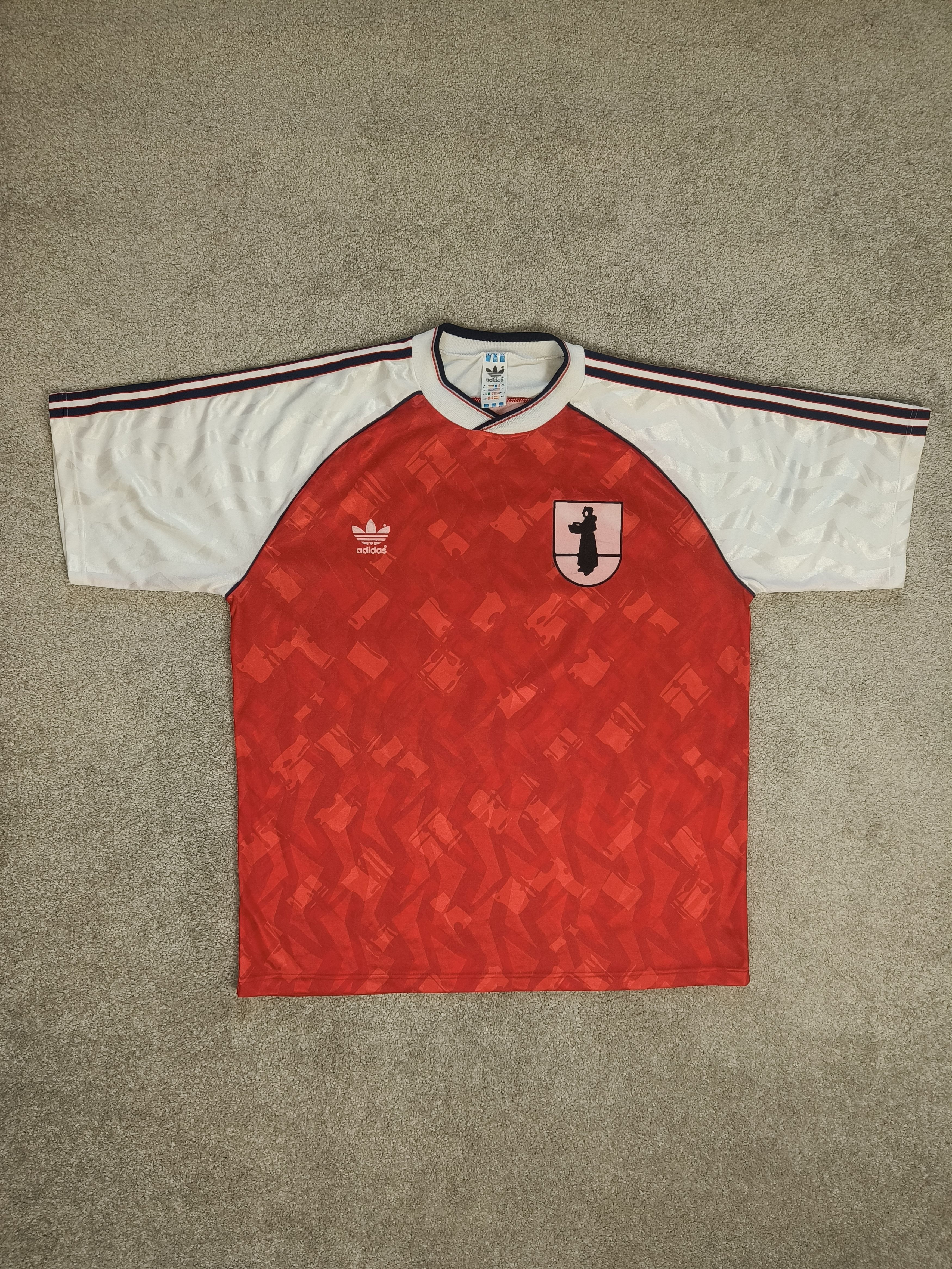 Adidas × Vintage Adidas SC Mönchzell #14 Football Jersey Geometric Pattern Size US XL / EU 56 / 4 - 1 Thumbnail