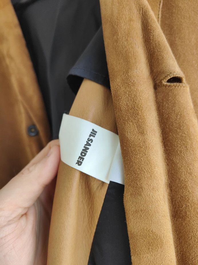 Jil Sander Jil Sander Sude Leather Blazer Jacket Coat Size US L / EU 52-54 / 3 - 12 Thumbnail