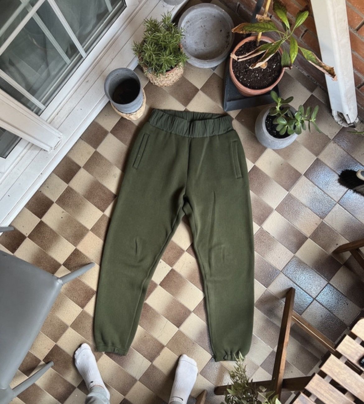 image of Bottega Veneta Sweatpants in Dark Green, Men's (Size 32)