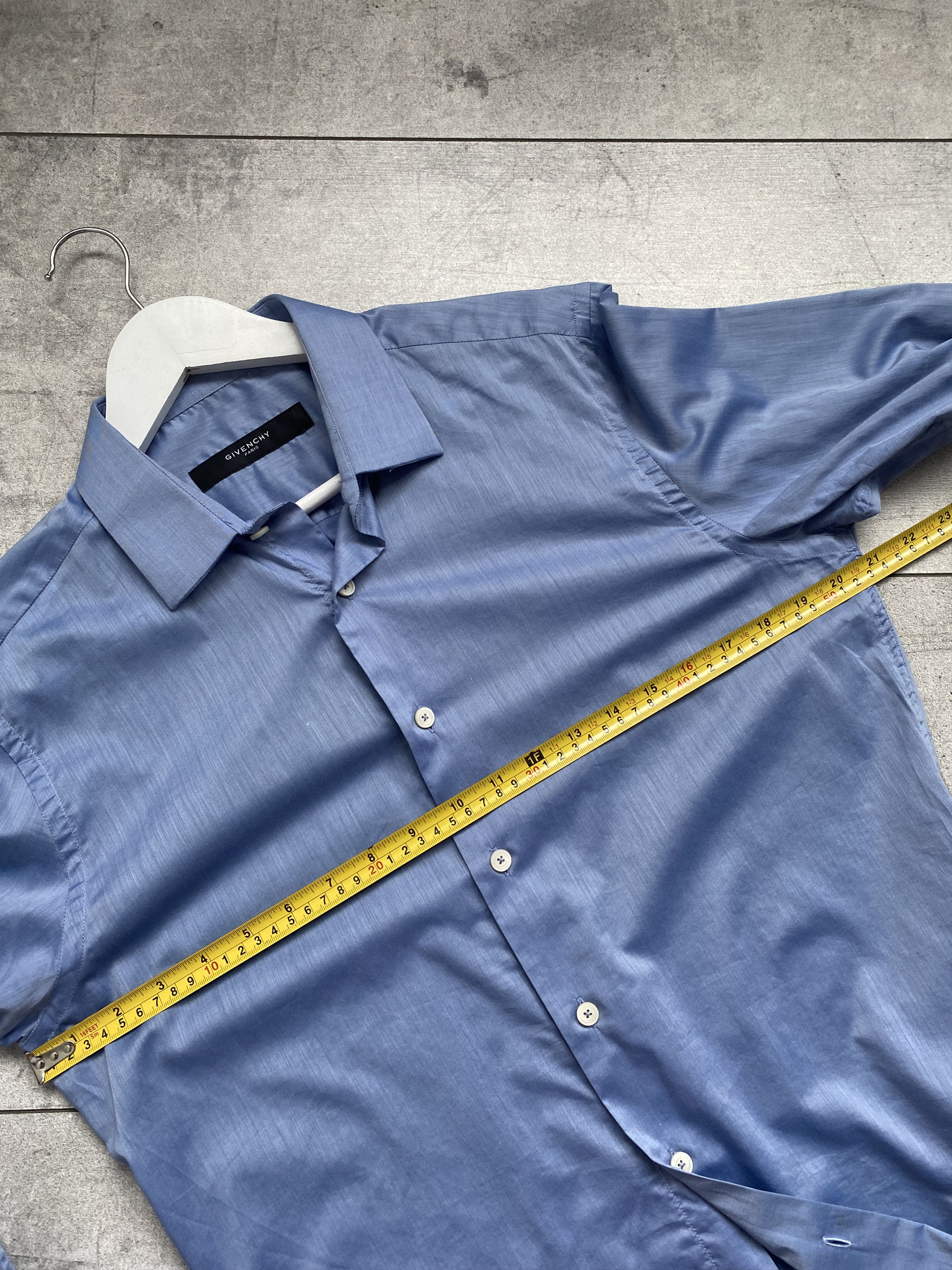 Givenchy GIVENCHY Paris Men’s Oxford Blue Shirt Size US M / EU 48-50 / 2 - 15 Thumbnail