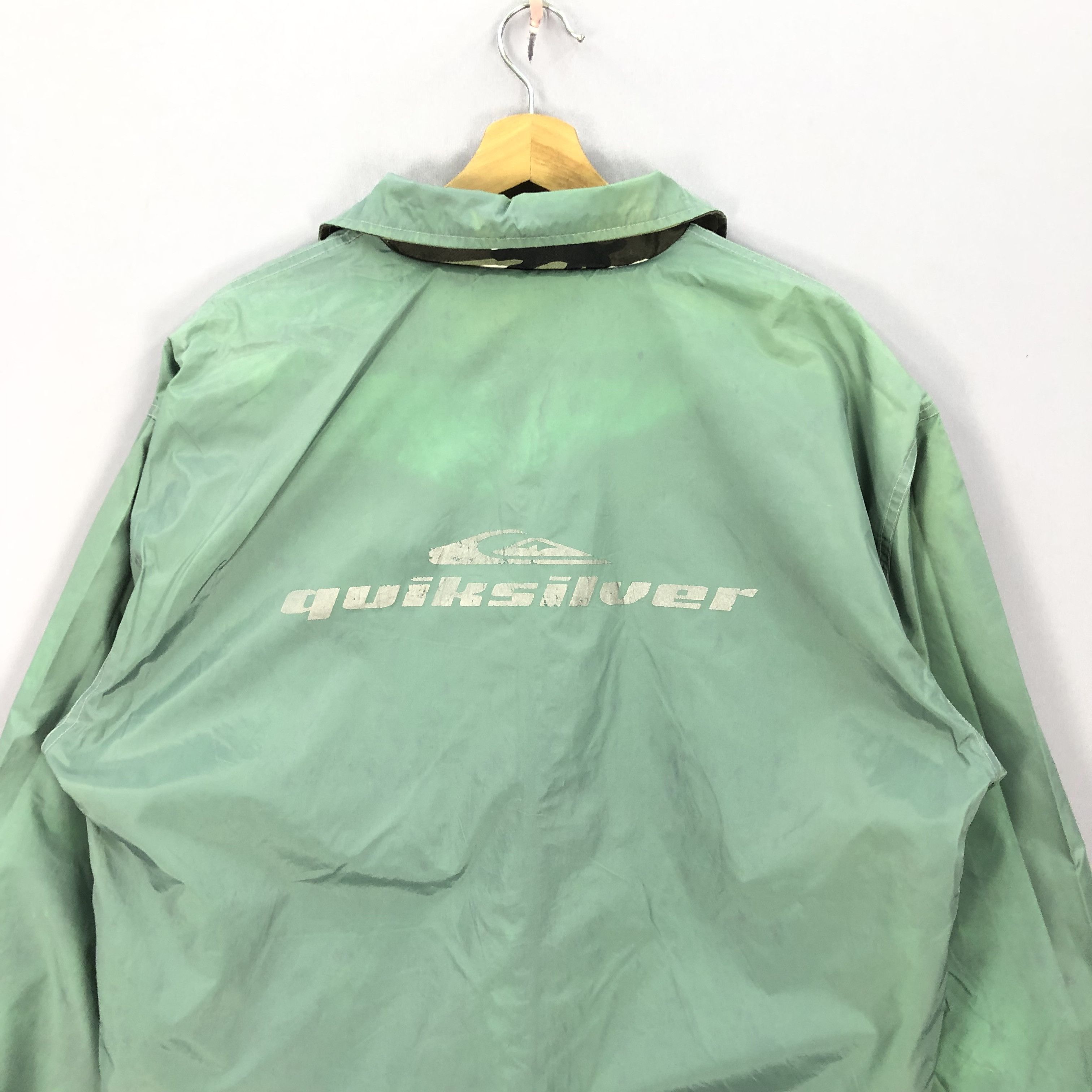Quiksilver × Vintage Vintage Quiksilver Reversible Camouflage Windbreaker Jacket Size US M / EU 48-50 / 2 - 6 Thumbnail
