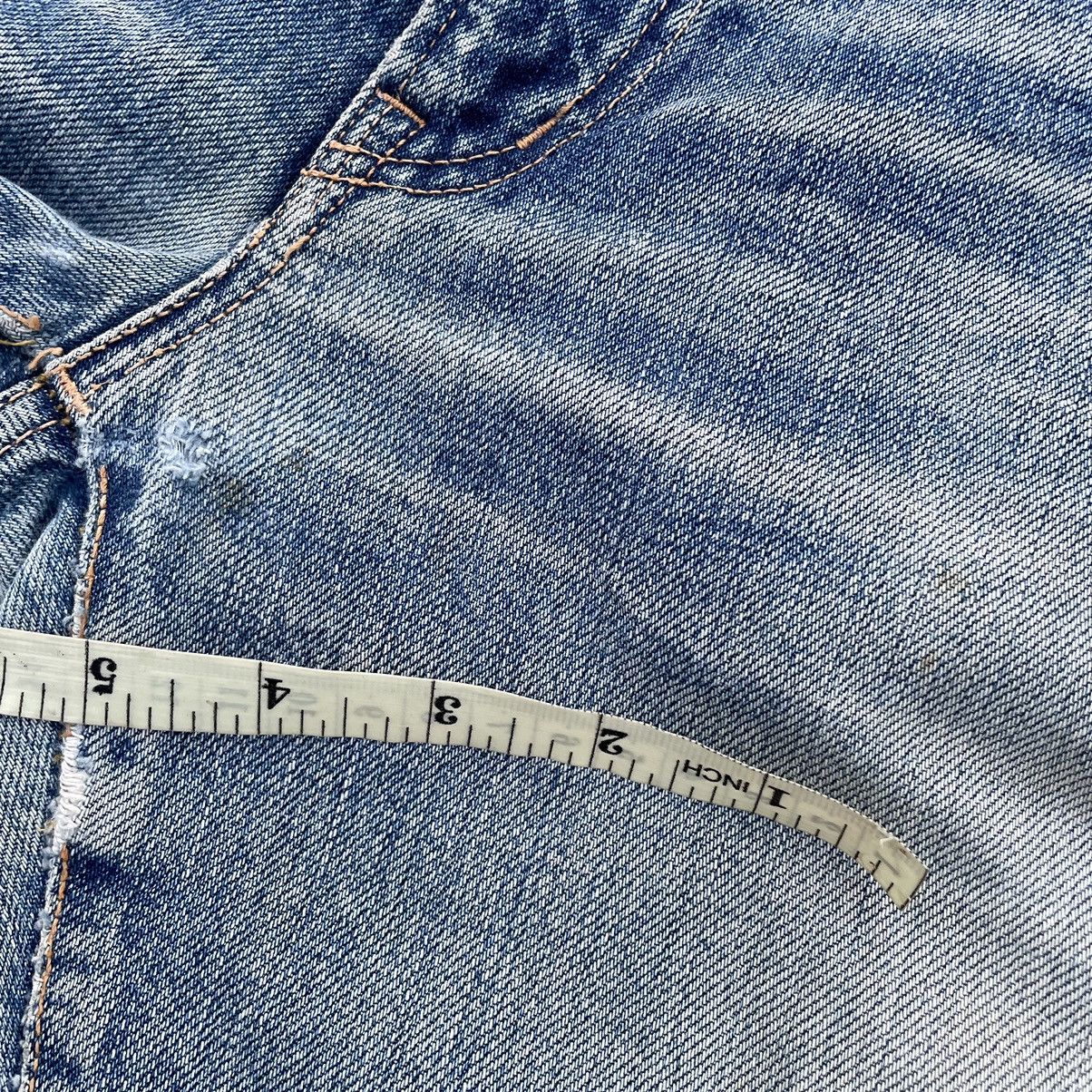 Blue Blue Japan 🇯🇵 VINTAGE BLUE BLUE JAPAN DISTRESSED DENIM PANTS Size 27" / US 4 / IT 40 - 15 Thumbnail