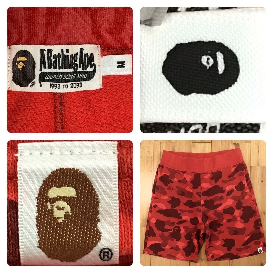 Bape BAPE Sweat shorts Red camo a bathing ape ★size M Size US 32 / EU 48 - 7 Thumbnail