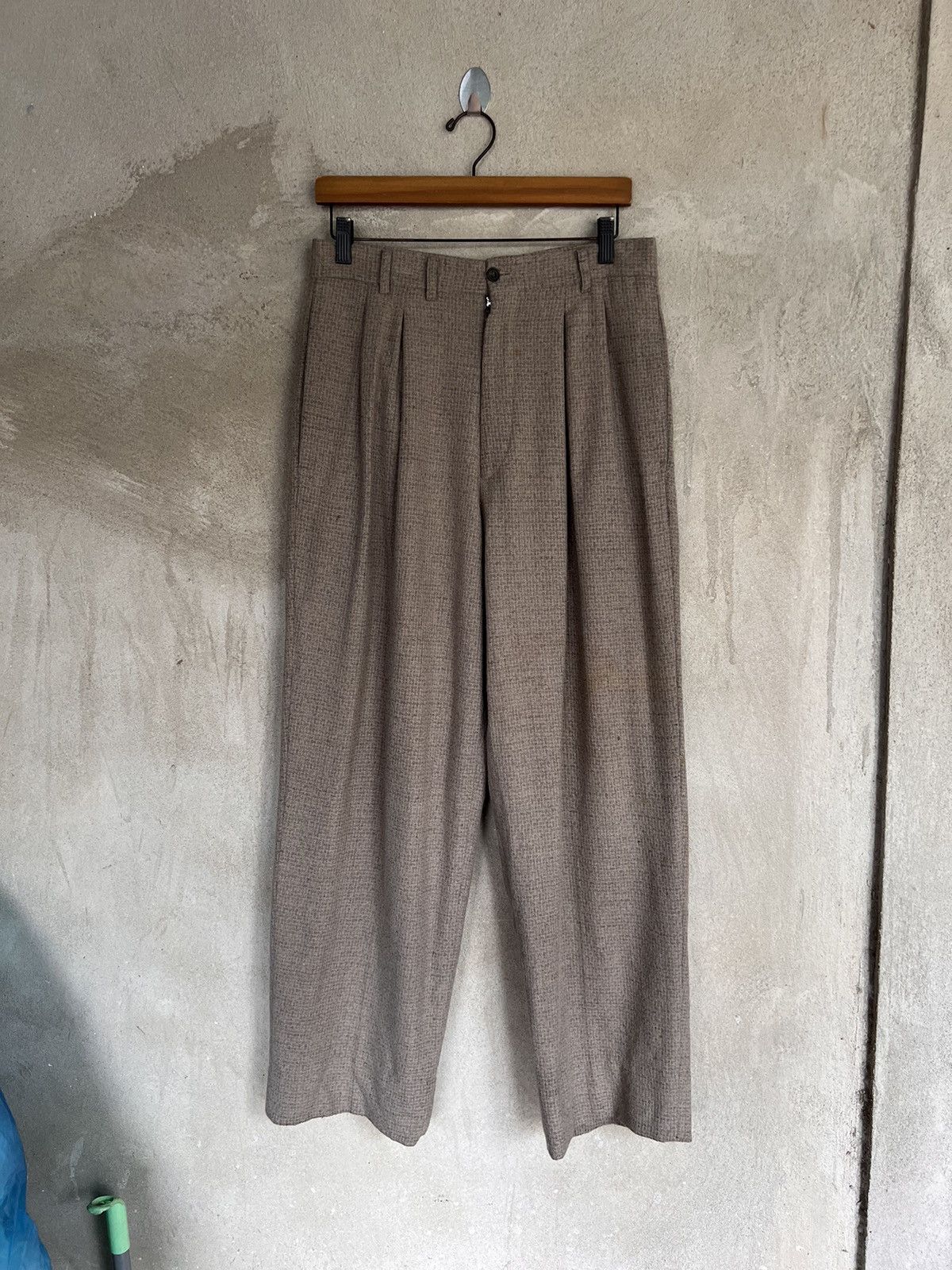 Cashmere & Wool Tete Homme Kazutaka Katoh Wool Baggy Pant Grailed