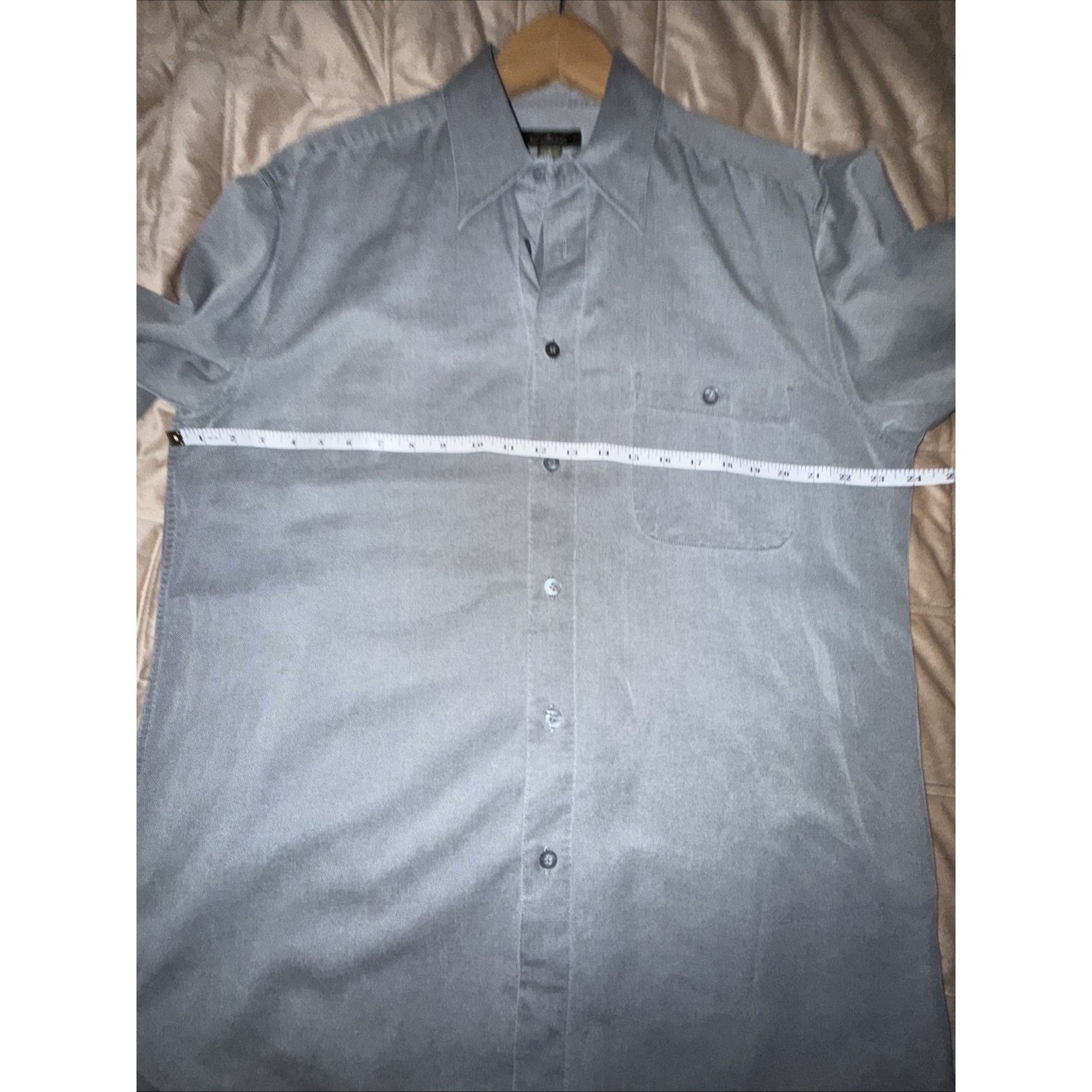 Ermenegildo Zegna Ermenegildo Zegna Sz L Shirt Gray Cotton Blend Made in Italy Size US L / EU 52-54 / 3 - 8 Thumbnail