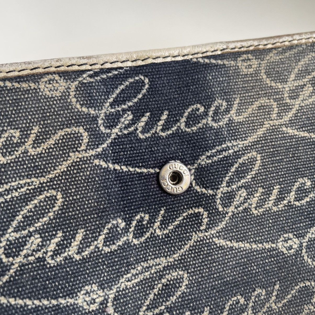 Gucci Vintage Gucci Denim Blue Wallet Size ONE SIZE - 7 Thumbnail