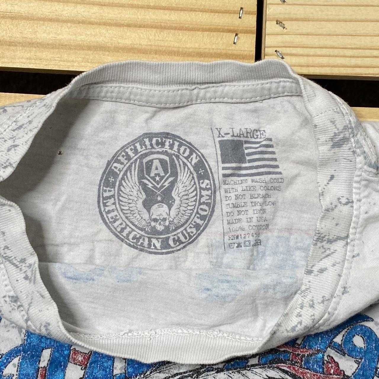 Affliction Affliction American Customs Gray Y2K MMA Tee Size XL Size US XL / EU 56 / 4 - 3 Thumbnail