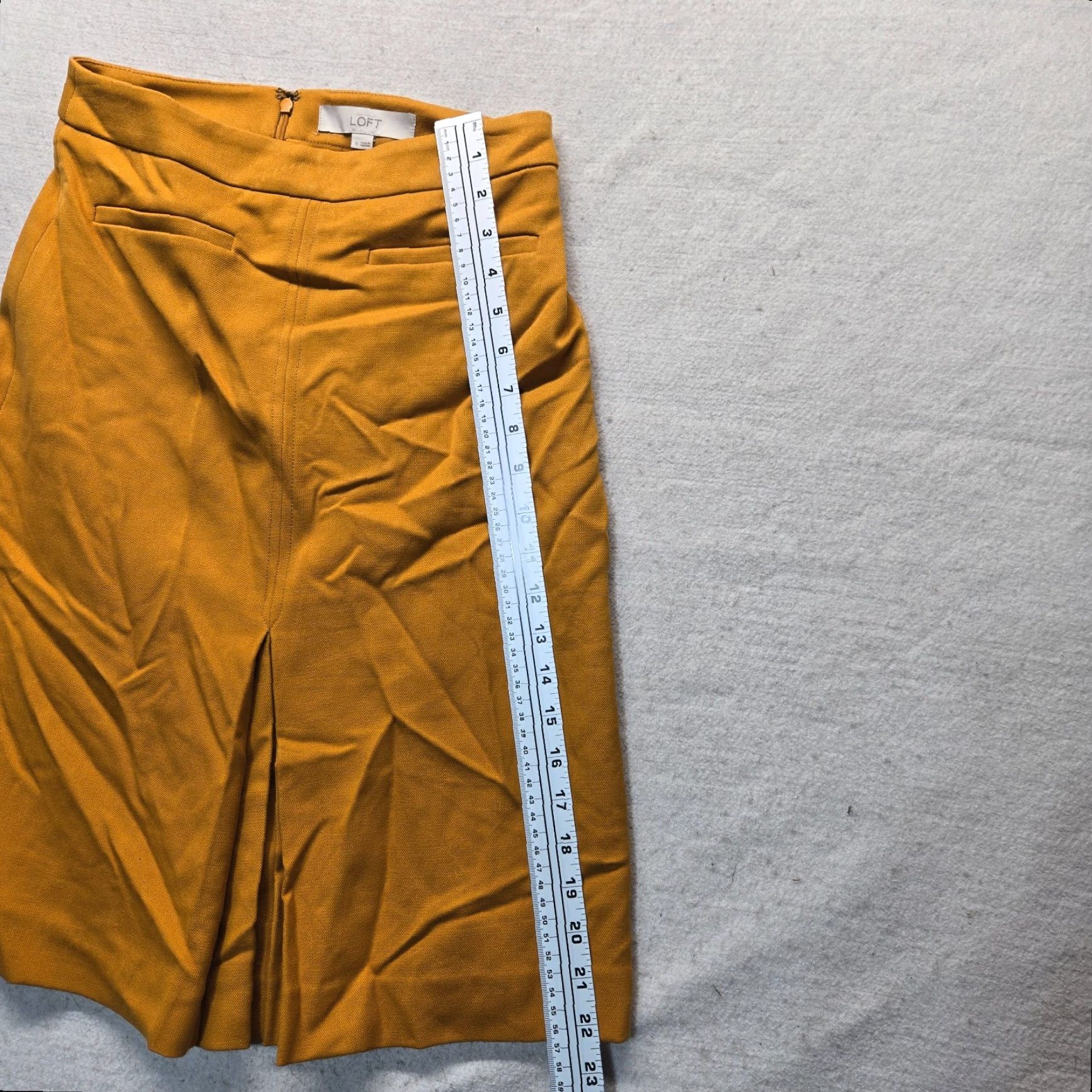 Loft LOFT Ann Taylor Skirt Orange Knee Length Adult Size 0 Women A-Line Solid Hosiery? Size 25" / US 0 / IT 36 - 4 Thumbnail