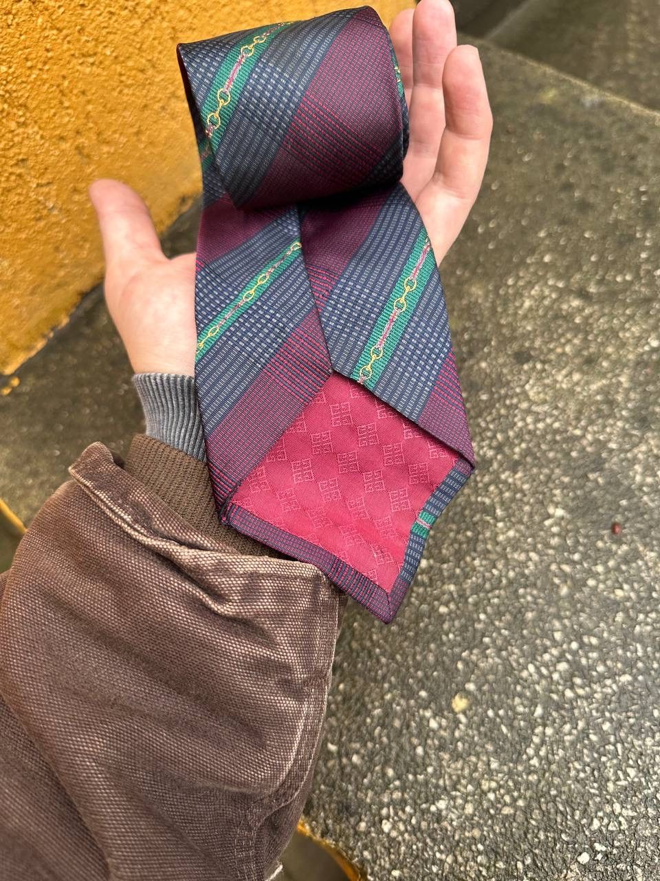 Givenchy × Vintage Vintage Givenchy Gentleman Paris Slik Tie Size ONE SIZE - 2 Thumbnail