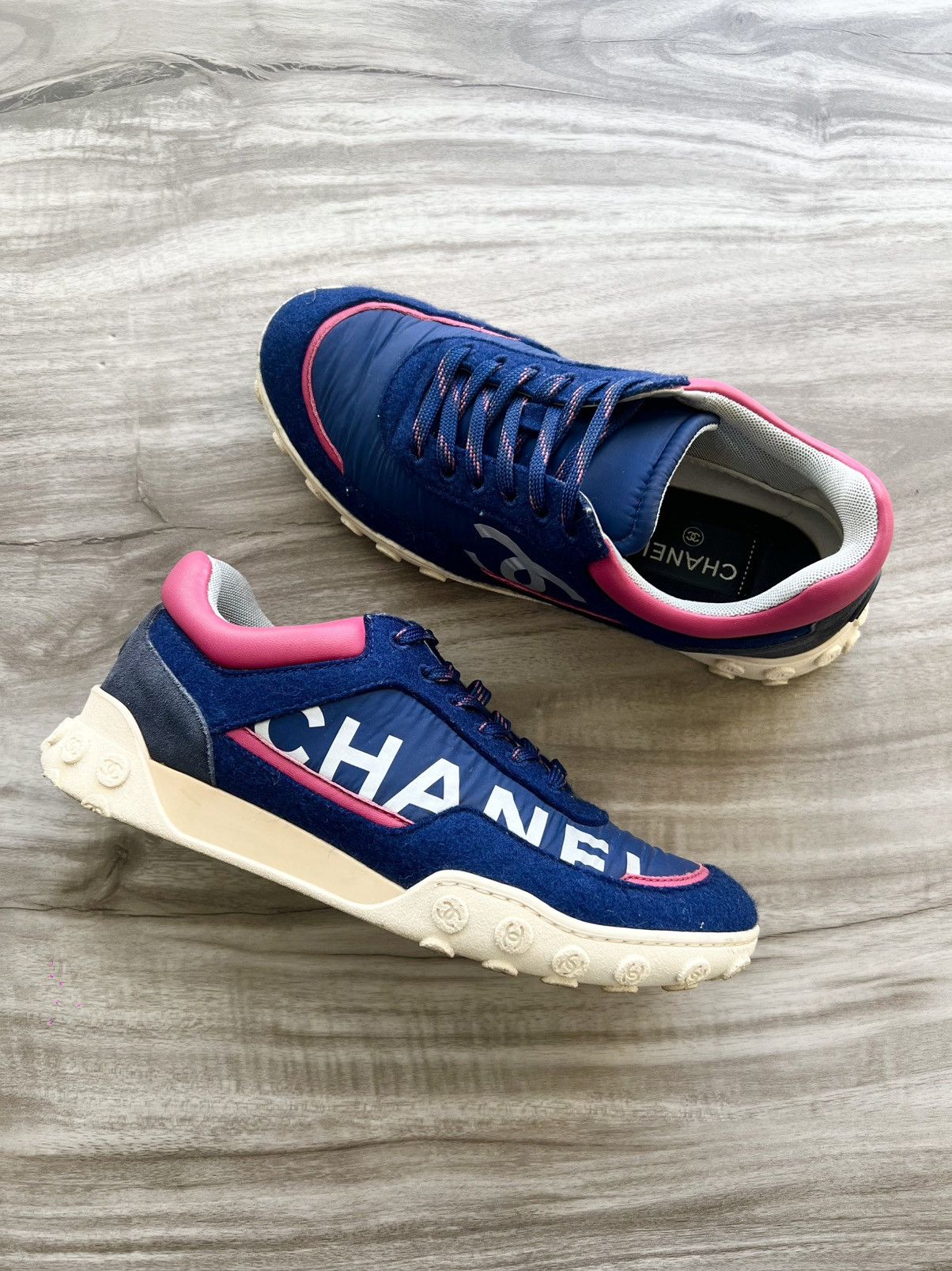 Chanel CHANEL 18k Interlocking CC Sneaker Size 6.5 Women’s (EU 37) Size US 6.5 / IT 36.5 - 1 Thumbnail