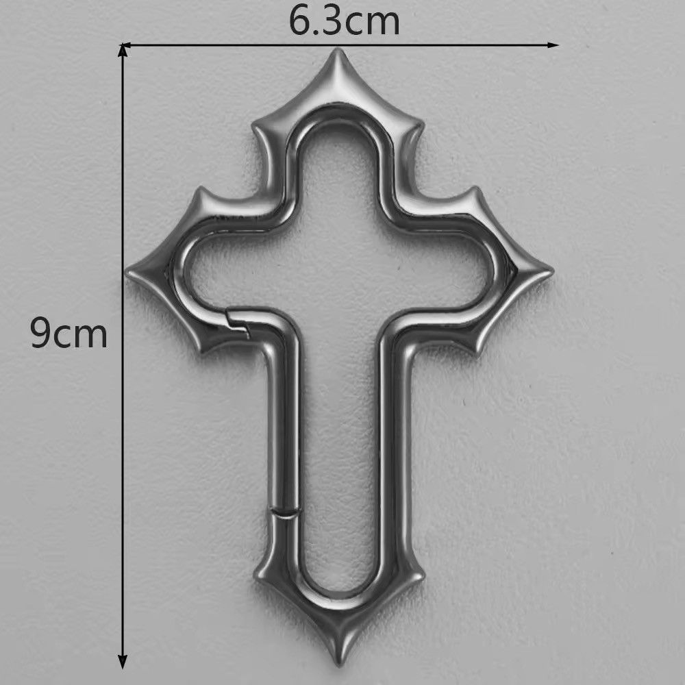 Other Saint chrome Cross Carabiner keychain steel Size ONE SIZE - 6 Thumbnail