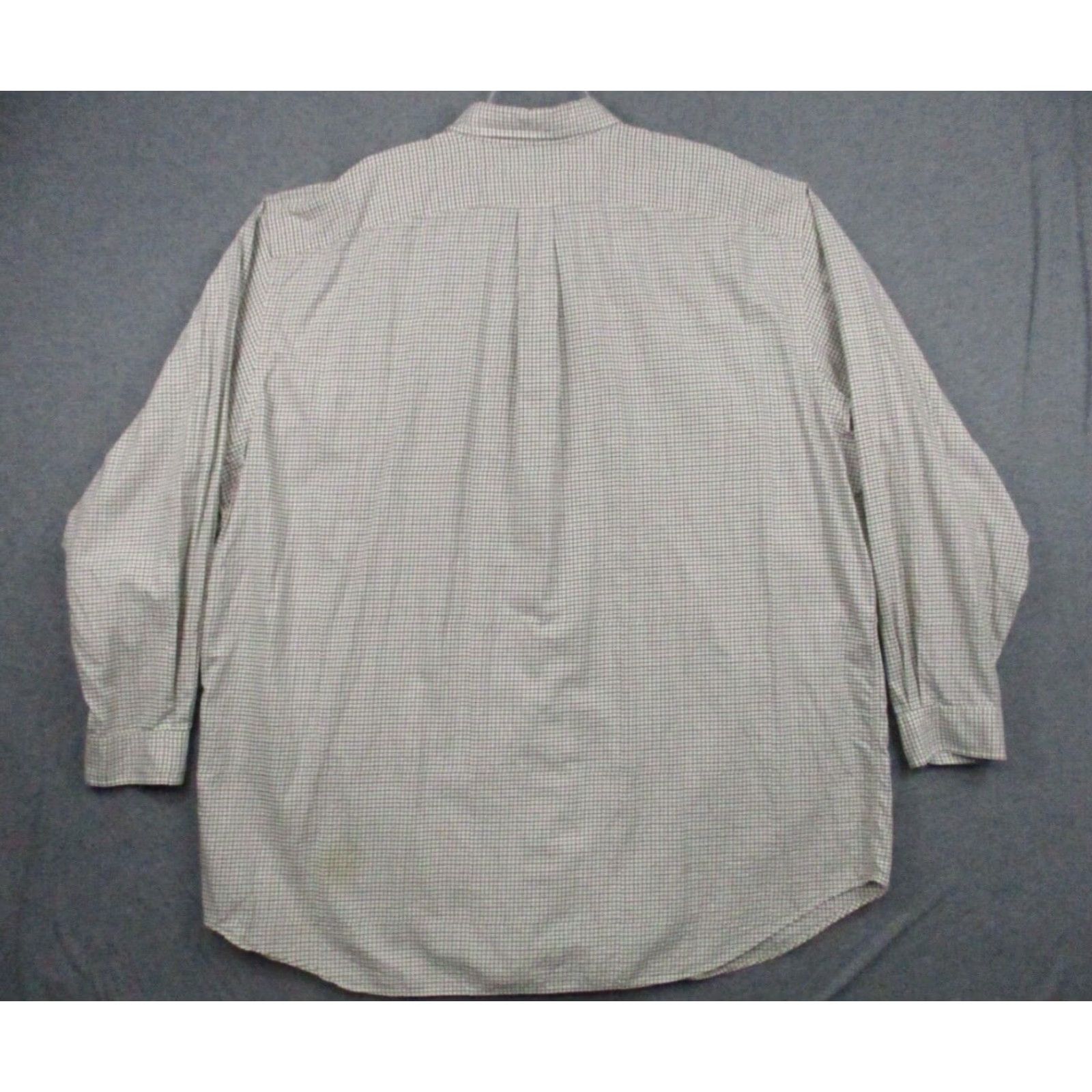Ralph Lauren Ralph Lauren Shirt 3XLT Tall Button-Down Check Blue Pony On Eggshell Beige Cotton Size US XXL / EU 58 / 5 - 5 Thumbnail