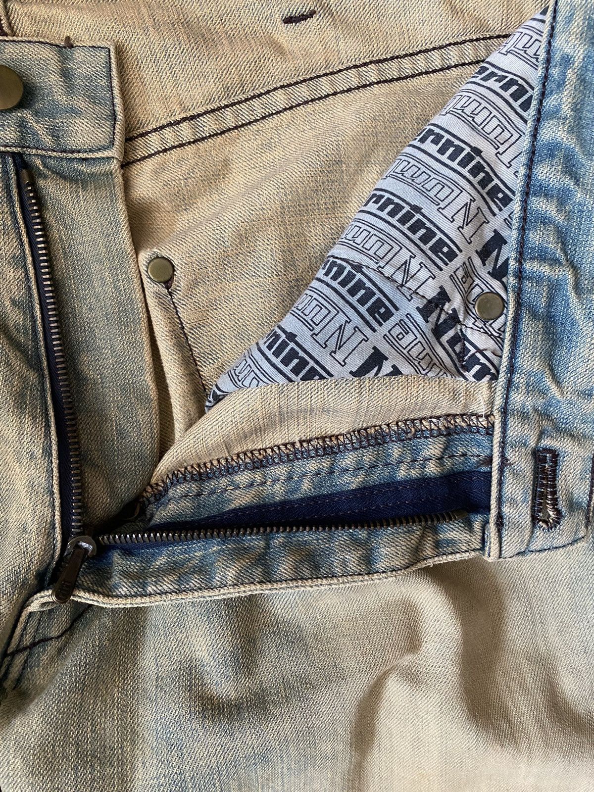 Japanese Brand Number (N)ine 02 Denim Size US 32 / EU 48 - 4 Thumbnail