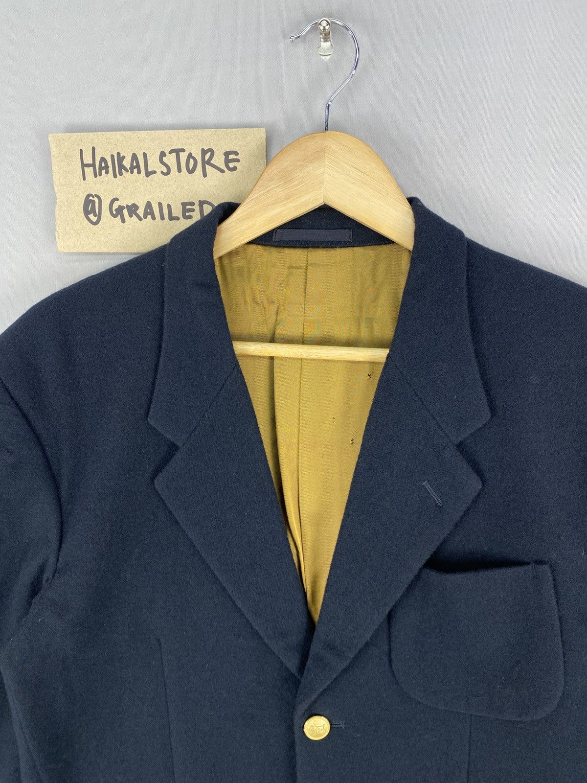 Japanese Brand Vintage Yohji Yamamoto Wool Coat Jacket Size US M / EU 48-50 / 2 - 7 Thumbnail