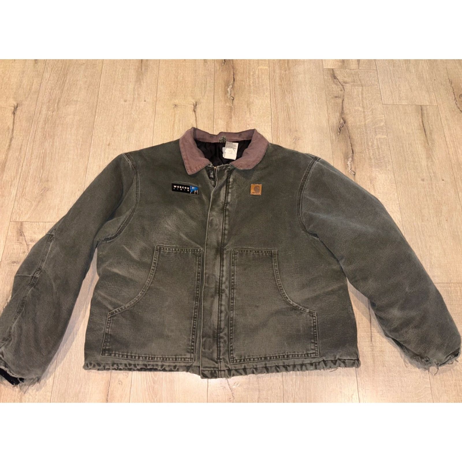 Carhartt Vtg Carhartt J22 MOS Arctic Quilt Lined Moss Duck Work Jacket Mens Sz 2XL Green Size US XXL / EU 58 / 5 - 2 Thumbnail