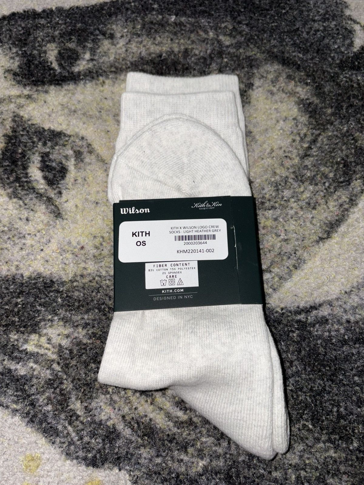 Kith × Ronnie Fieg × Wilson Kith x Wilson Logo Crew Socks Size ONE SIZE - 2 Thumbnail