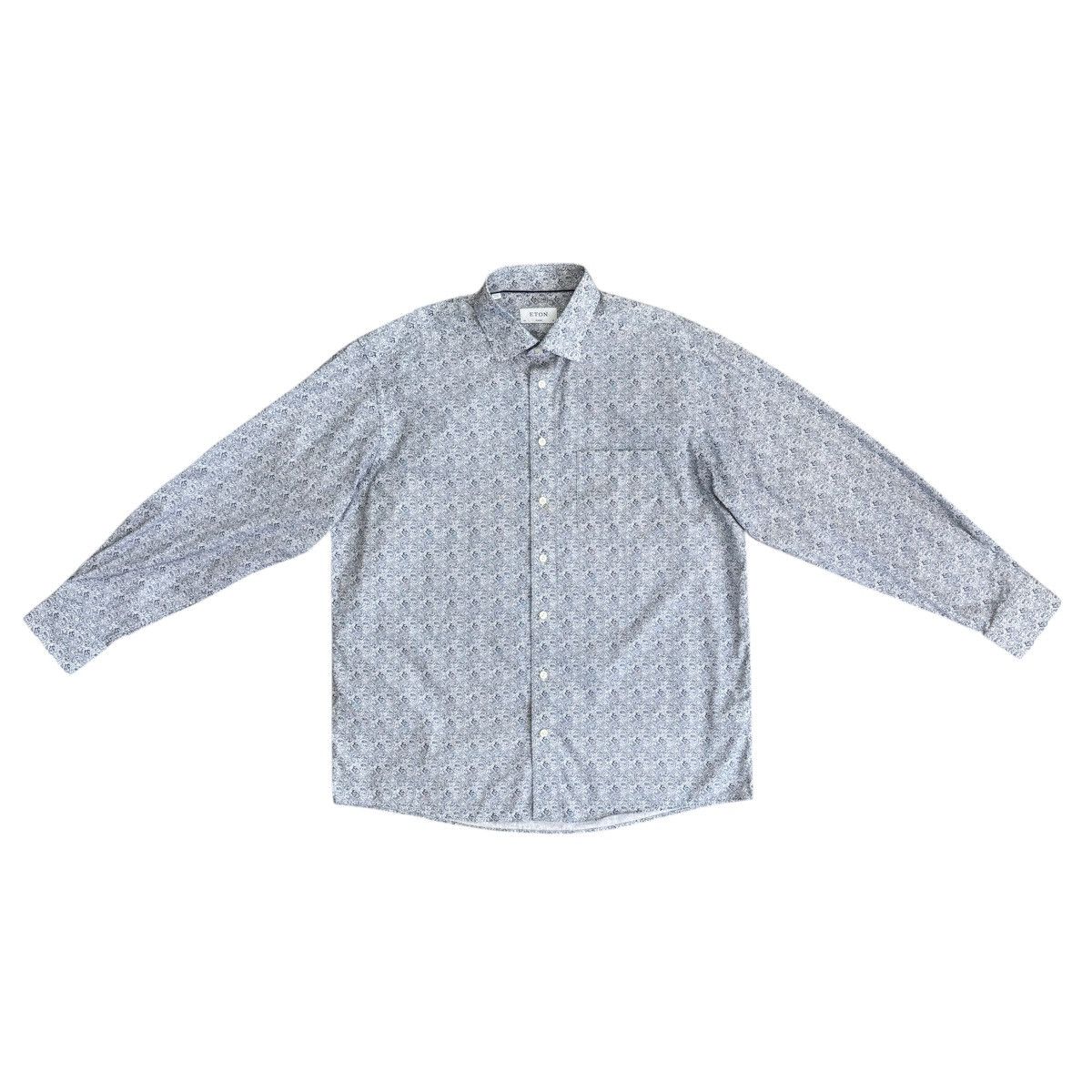 Eton ETON Classic Paisley Button Shirt Size 43/17 (XL/XXL) Size US XL / EU 56 / 4 - 1 Thumbnail