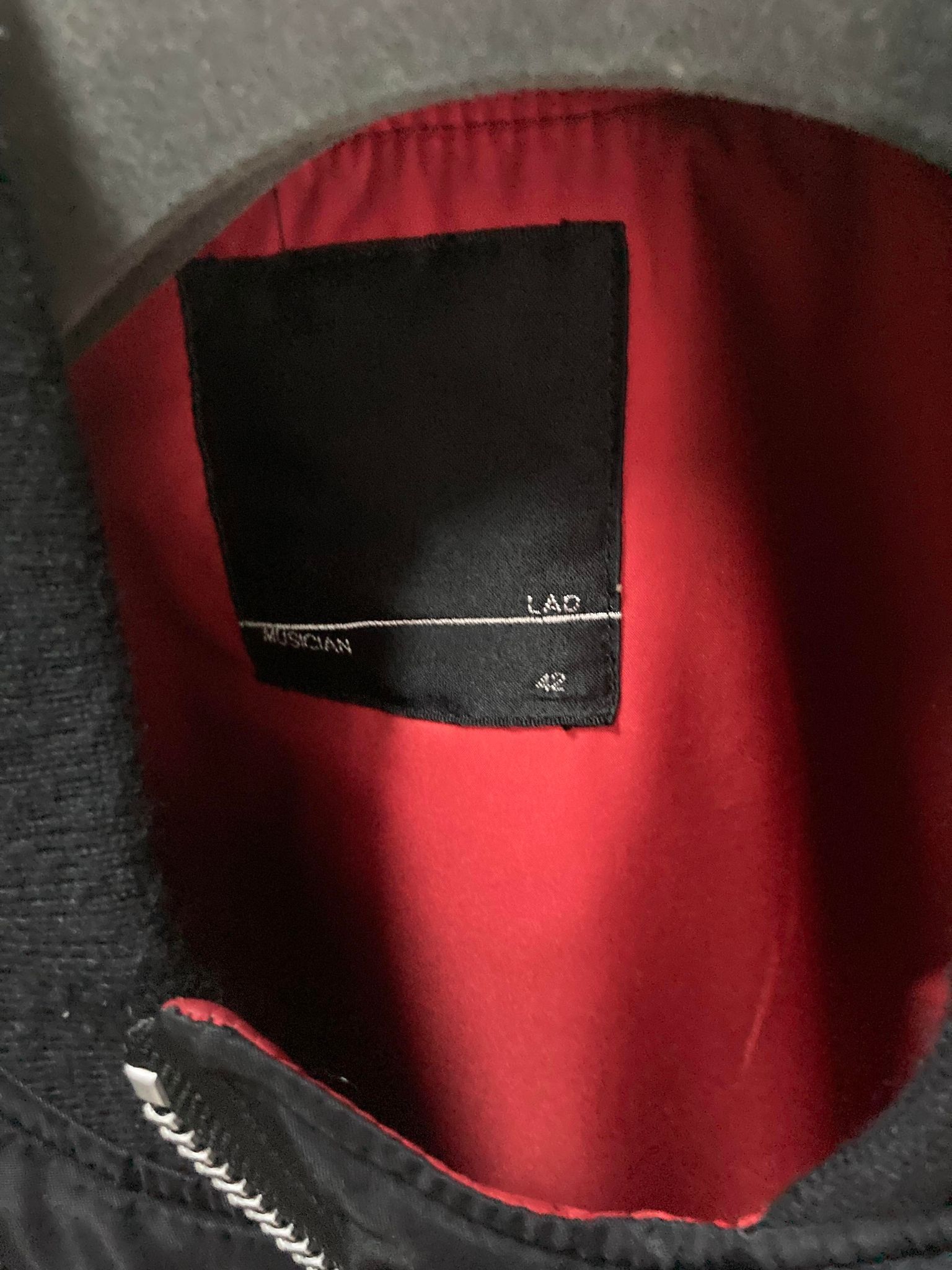 Lad Musician × Undercover FW10 Asymmetric Ma-1 Black/red Size US S / EU 44-46 / 1 - 5 Thumbnail