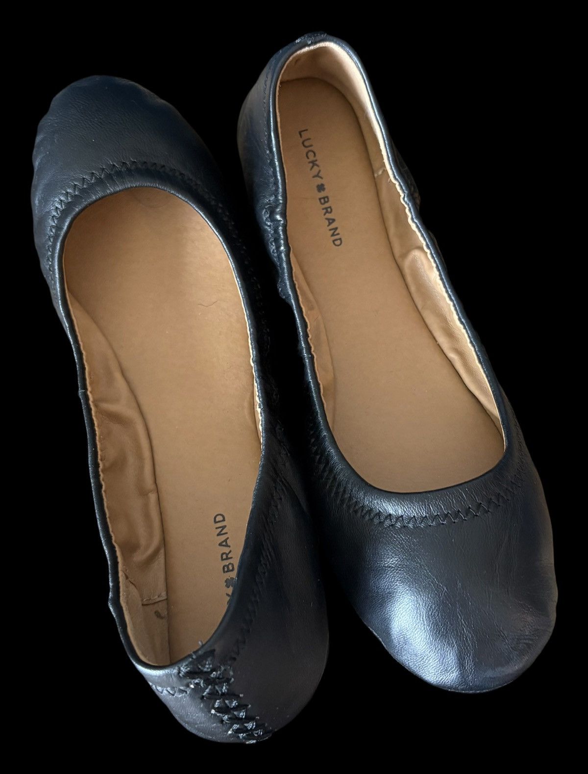 Lucky Brand Lucky Brand Erin Leather Ballet Flats Size US 8.5 / IT 38.5 - 11 Thumbnail
