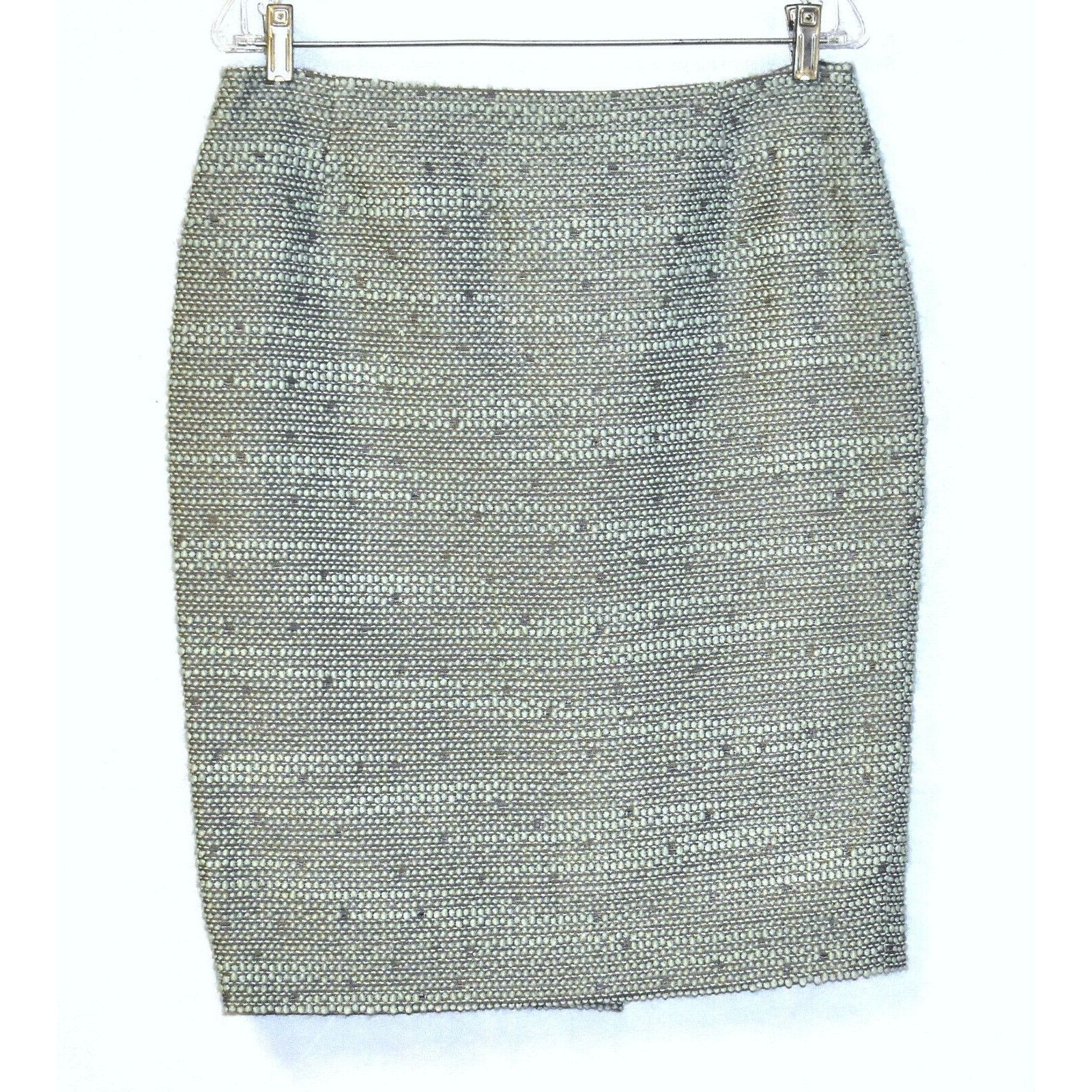 Escada ESCADA Light Bluish Wool Blend Tweed Pencil Skirt Size US 40 Size 27" / US 4 / IT 40 - 1 Thumbnail