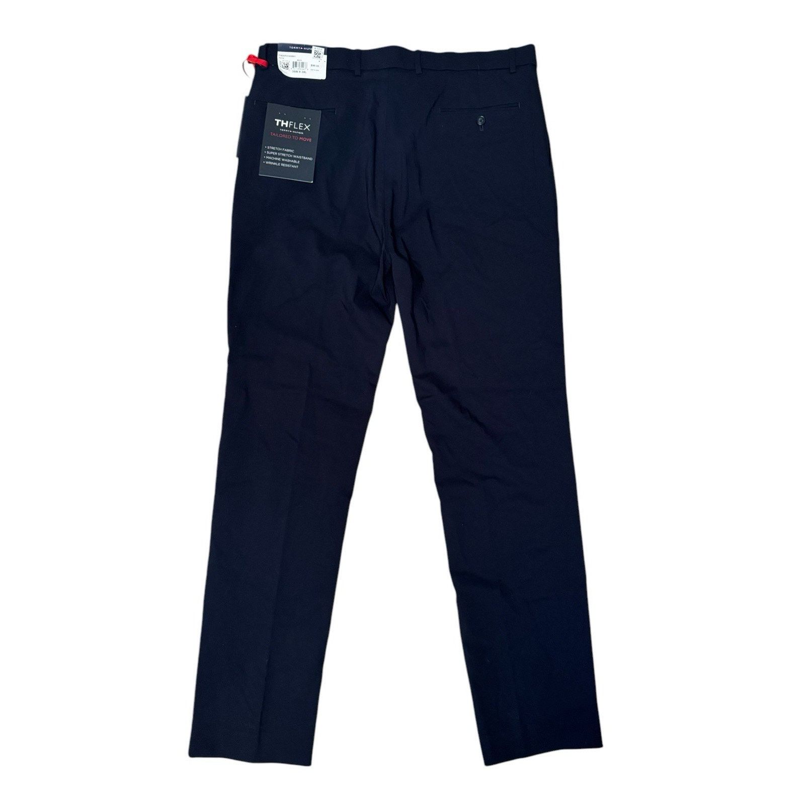 Tommy Hilfiger Tommy Hilfiger NEW Pants Straight Leg The Flex Stretch Blue Size US 38 / EU 54 - 4 Thumbnail