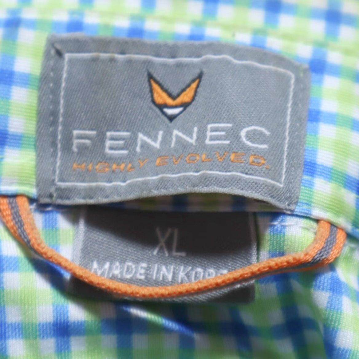Vintage **Fennec Brookside Sport Green Men's XL Gingham Polo Shirt** User: **Fennec Brookside Sport Green Men's XL Gingham Polo Shirt** Size US XL / EU 56 / 4 - 5 Thumbnail