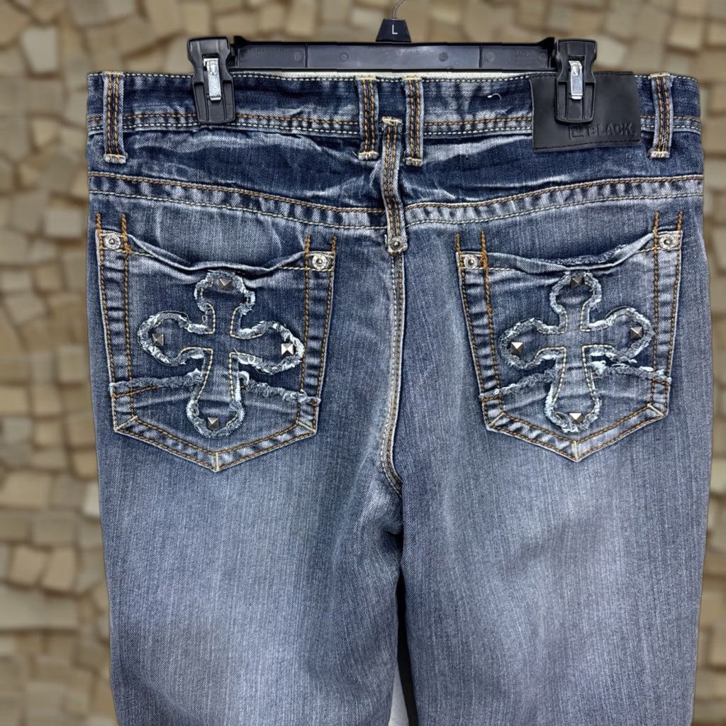 Buckle Black Buckle Black Jeans Mens 34x32 Relaxed Straight Blue Studded Denim Grunge Size US 34 / EU 50 - 1 Thumbnail