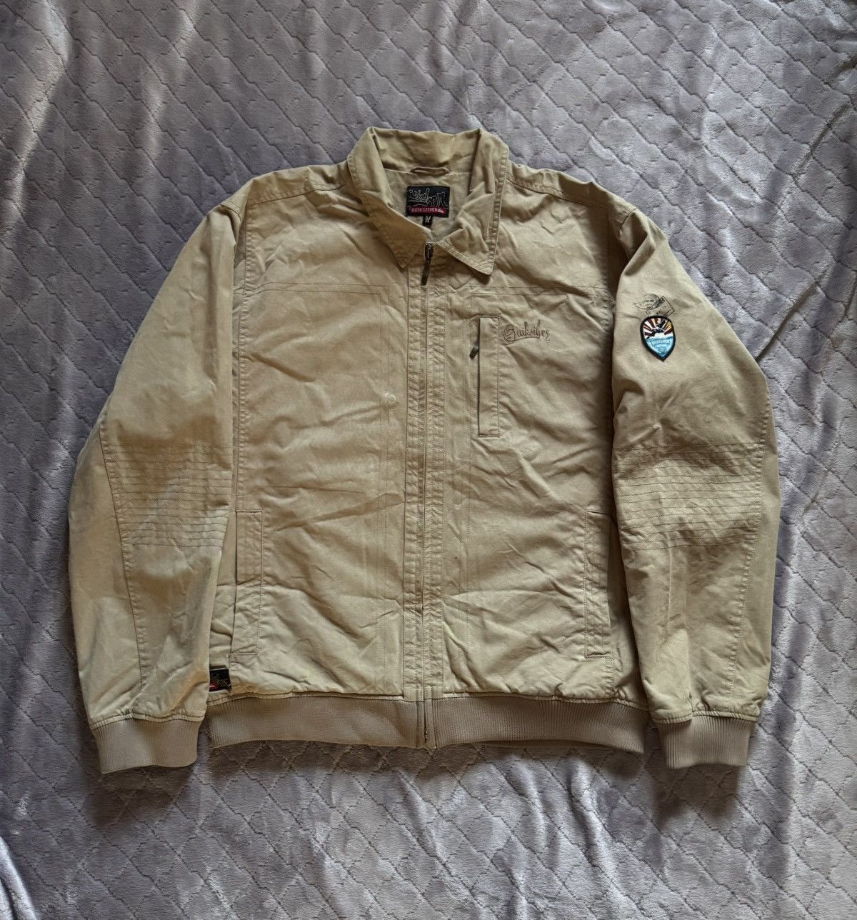 Quiksilver × Vintage Vintage y2k Quiksilver Bomber Jacket Size US XXL / EU 58 / 5 - 5 Thumbnail
