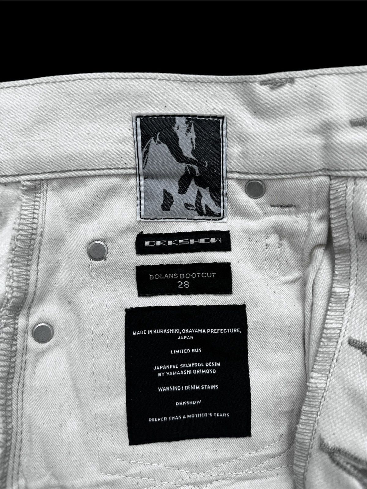 Rick Owens DRKSHDW Bolans Bootcut Japanese Selvedge Denim