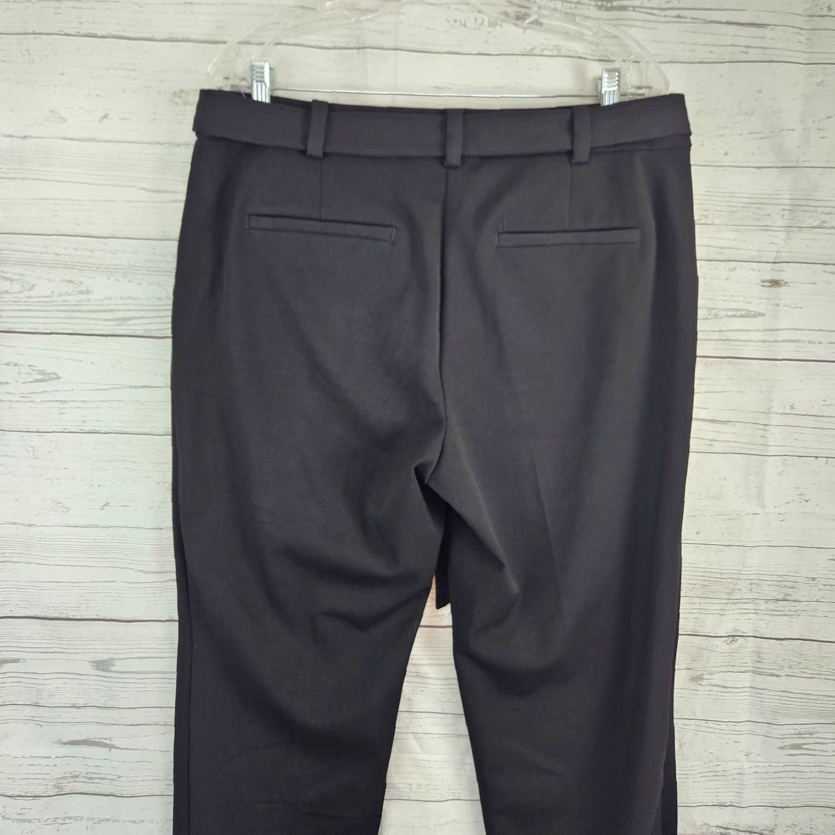 Loft Ann Taylor LOFT Womens The Devlin Slim Ankle Pants Sz 12 Black High Rise Size 34" / US 12 / IT 48 - 4 Thumbnail