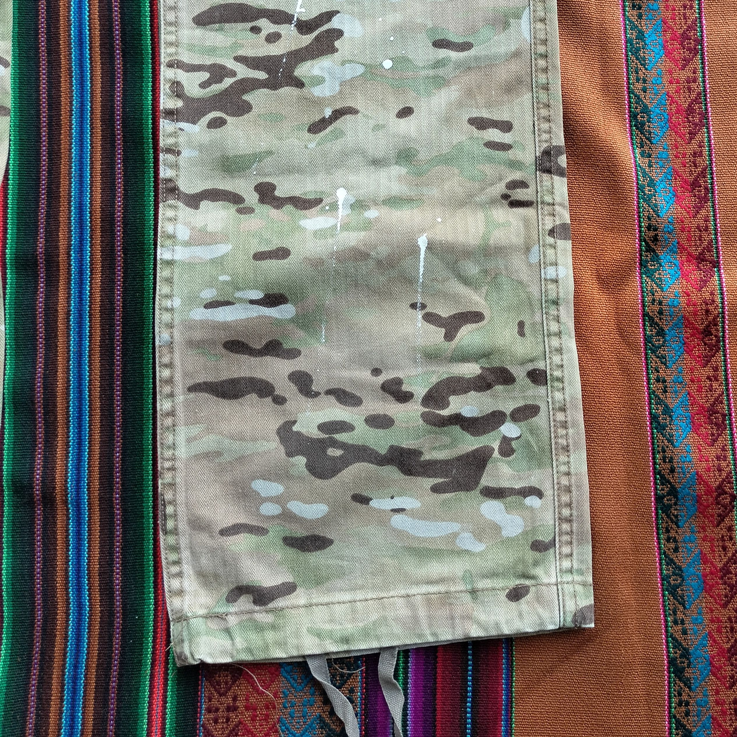 Buzz Rickson's splash paint stitching digital camou cargo pants Size US 34 / EU 50 - 7 Thumbnail