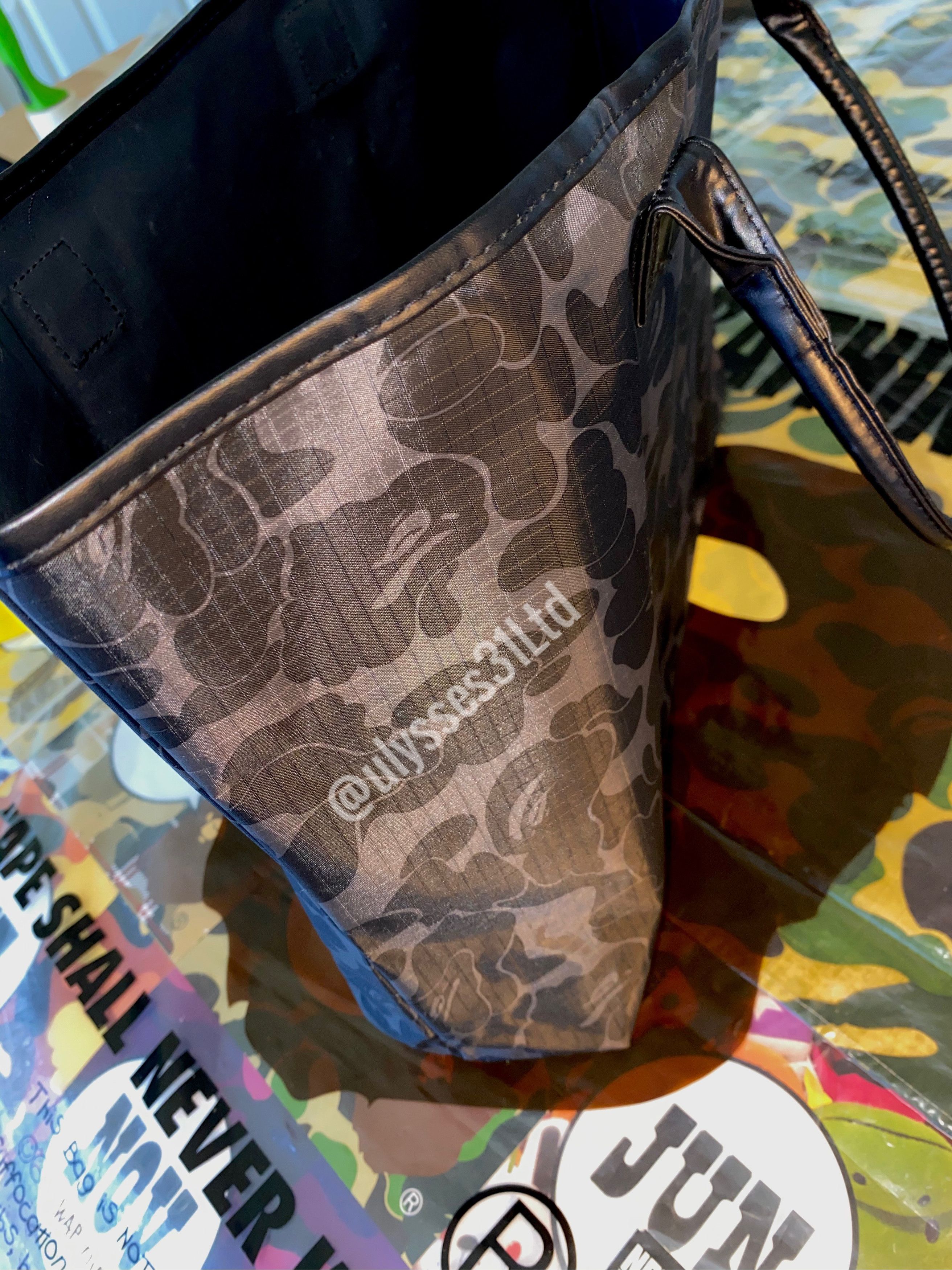 Bape Bape Leather Handle Tote Size ONE SIZE - 9 Thumbnail