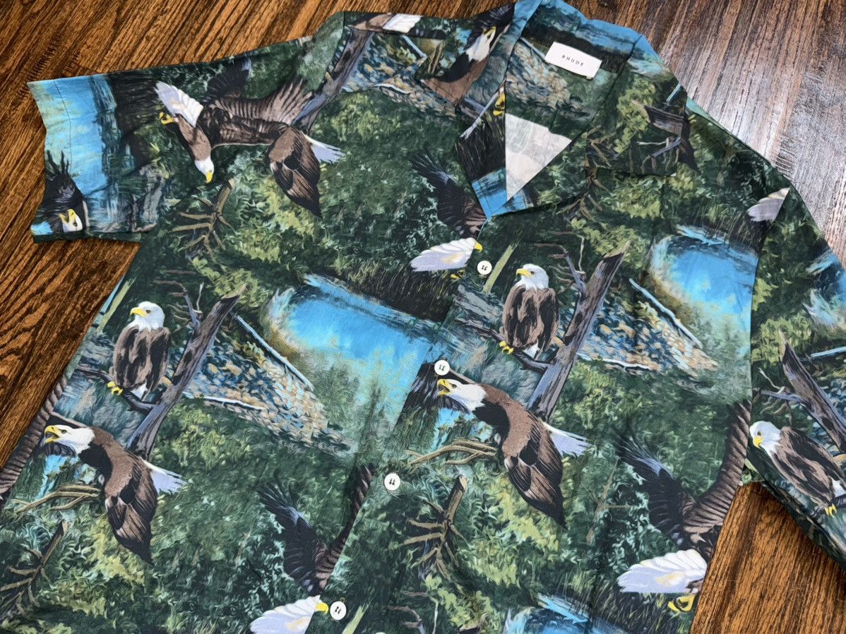 Rhude Rhude “Powered By Dreams” Eagle Pattern Shirt Size Large Size US L / EU 52-54 / 3 - 4 Thumbnail