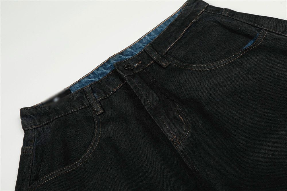 Jean Men's loose retro wide-leg distressed scimitar jeans Size US 32 / EU 48 - 3 Thumbnail