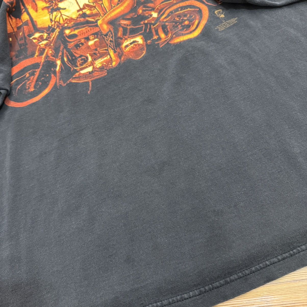 Other Vintage ‘97 Betty Boop Motorcycle Faded Black Tee Shirt Size US XL / EU 56 / 4 - 4 Thumbnail