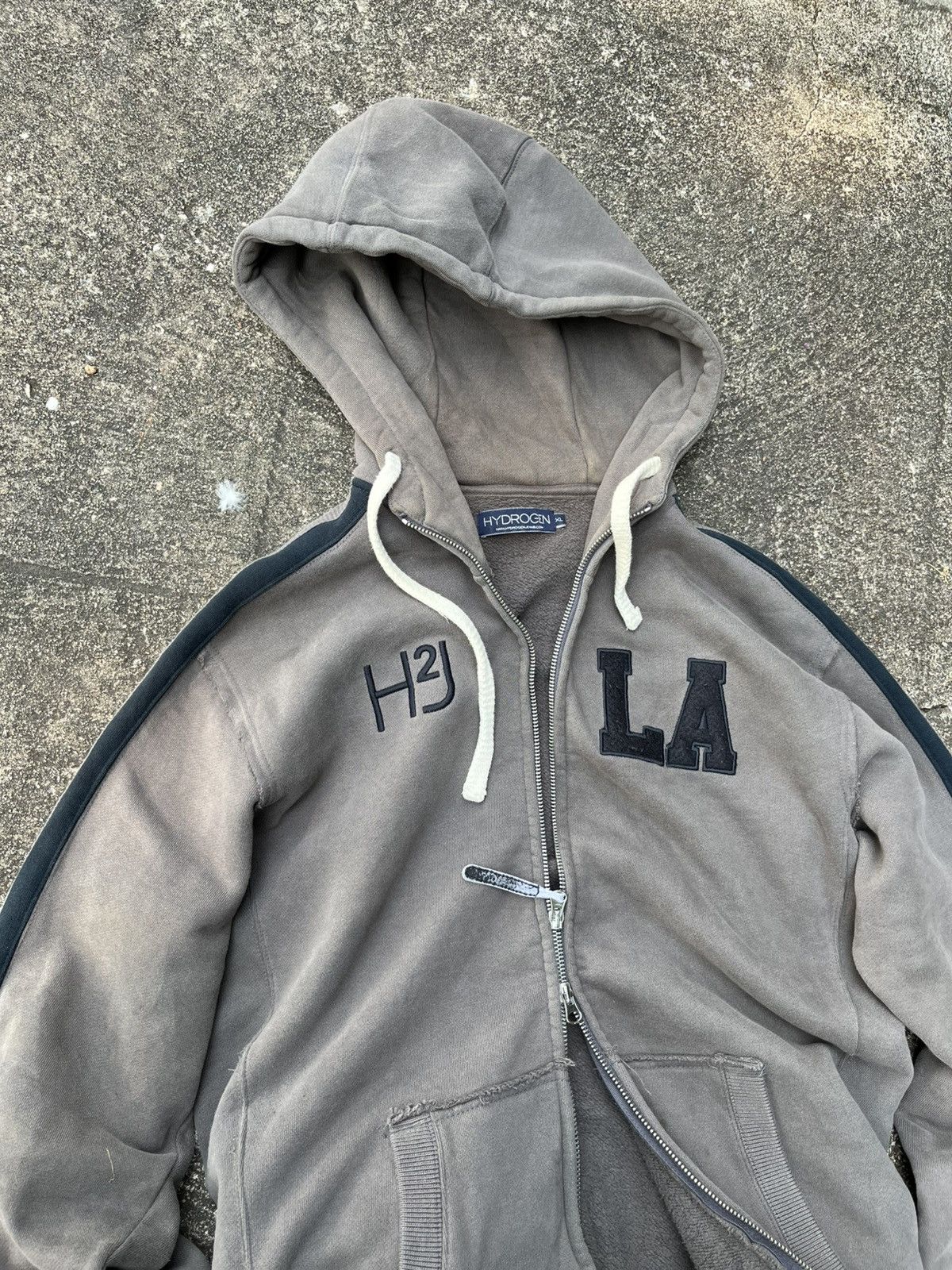 Hysteric Glamour 💥Hydrogen Italy // Faded Double Zippers Hoodie LA Patch Size US XL / EU 56 / 4 - 2 Thumbnail