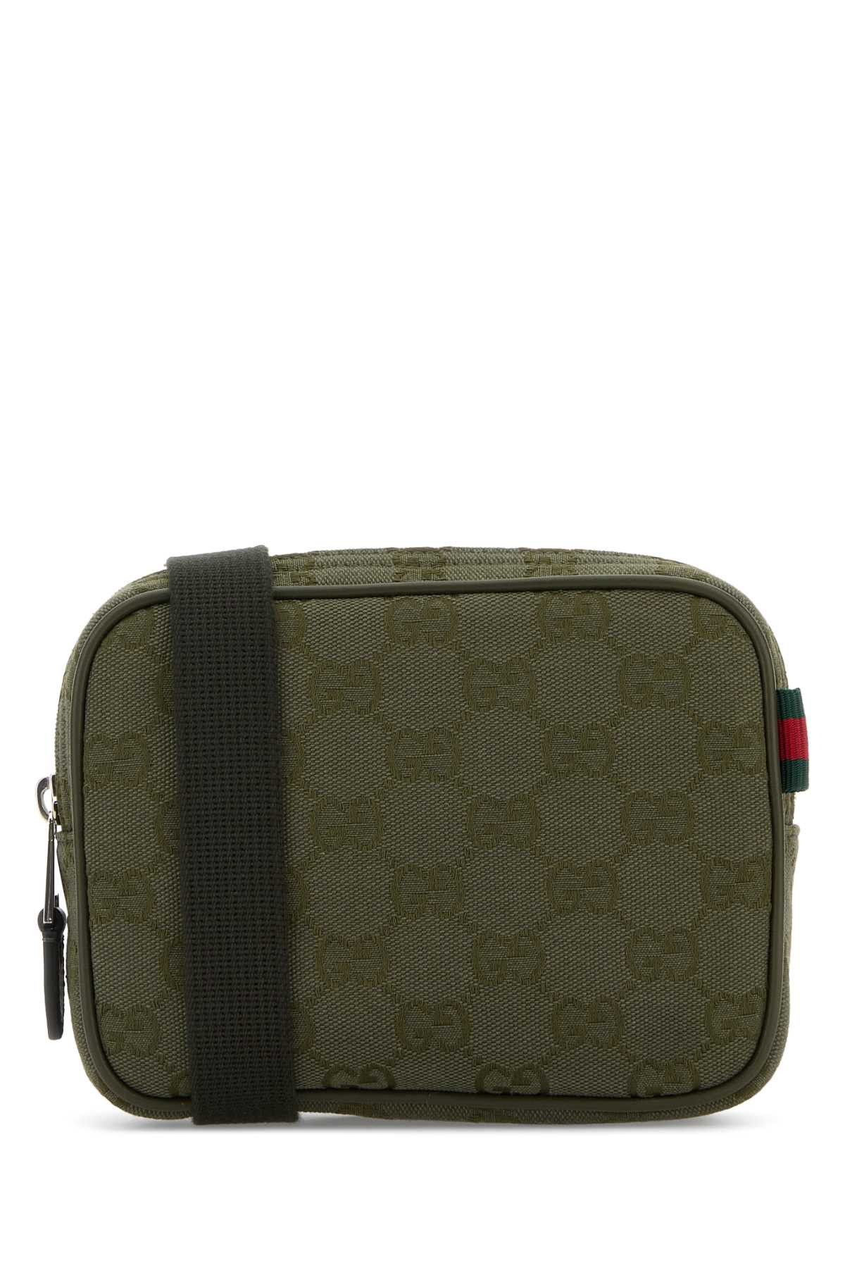 Gucci Olive Green Gg Fabric Crossbody Bag Size ONE SIZE - 1 Thumbnail