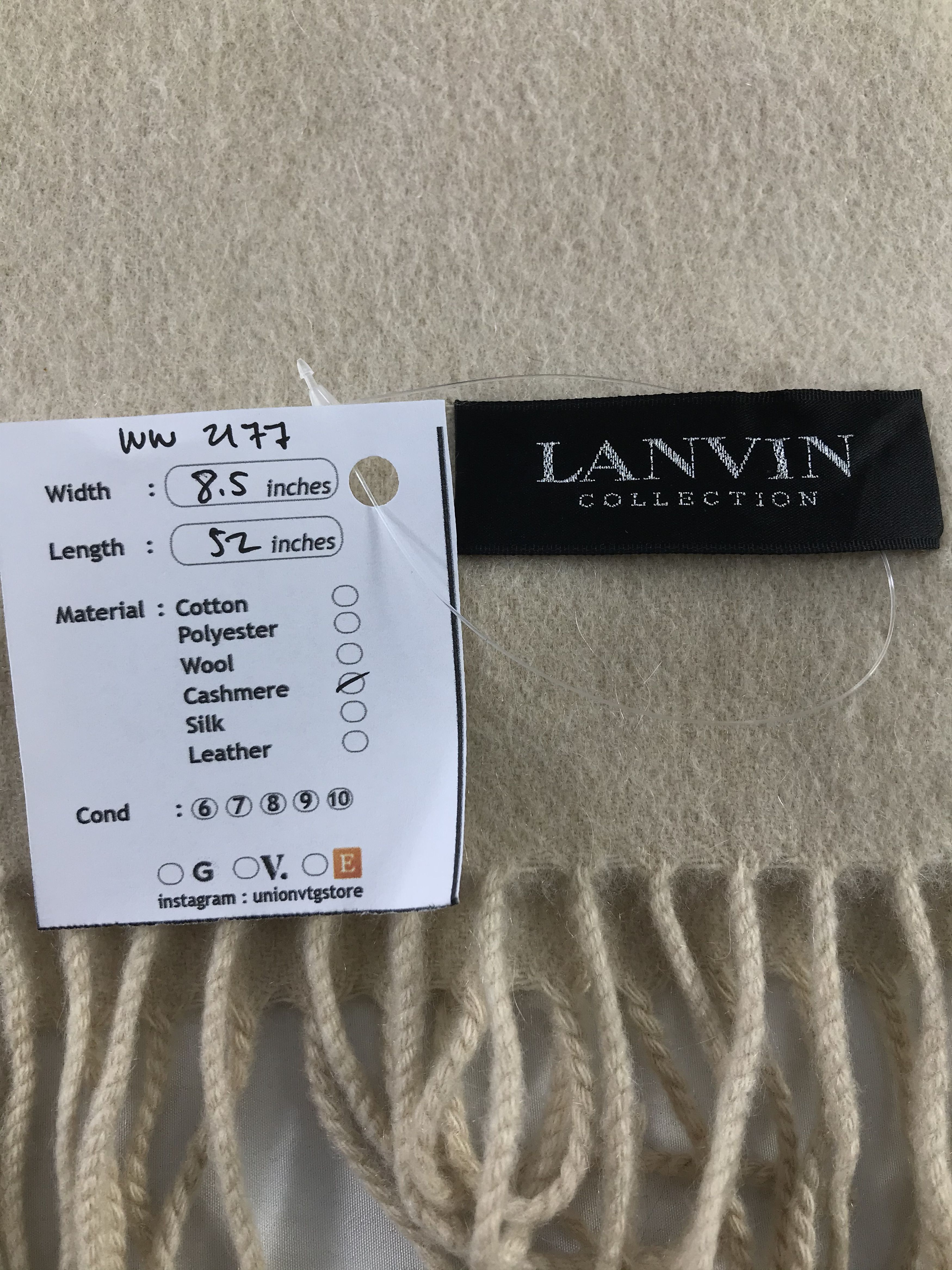 Lanvin × Vintage Lanvin Scarf / Muffler / Neckwear - WW2177 Size ONE SIZE - 4 Thumbnail