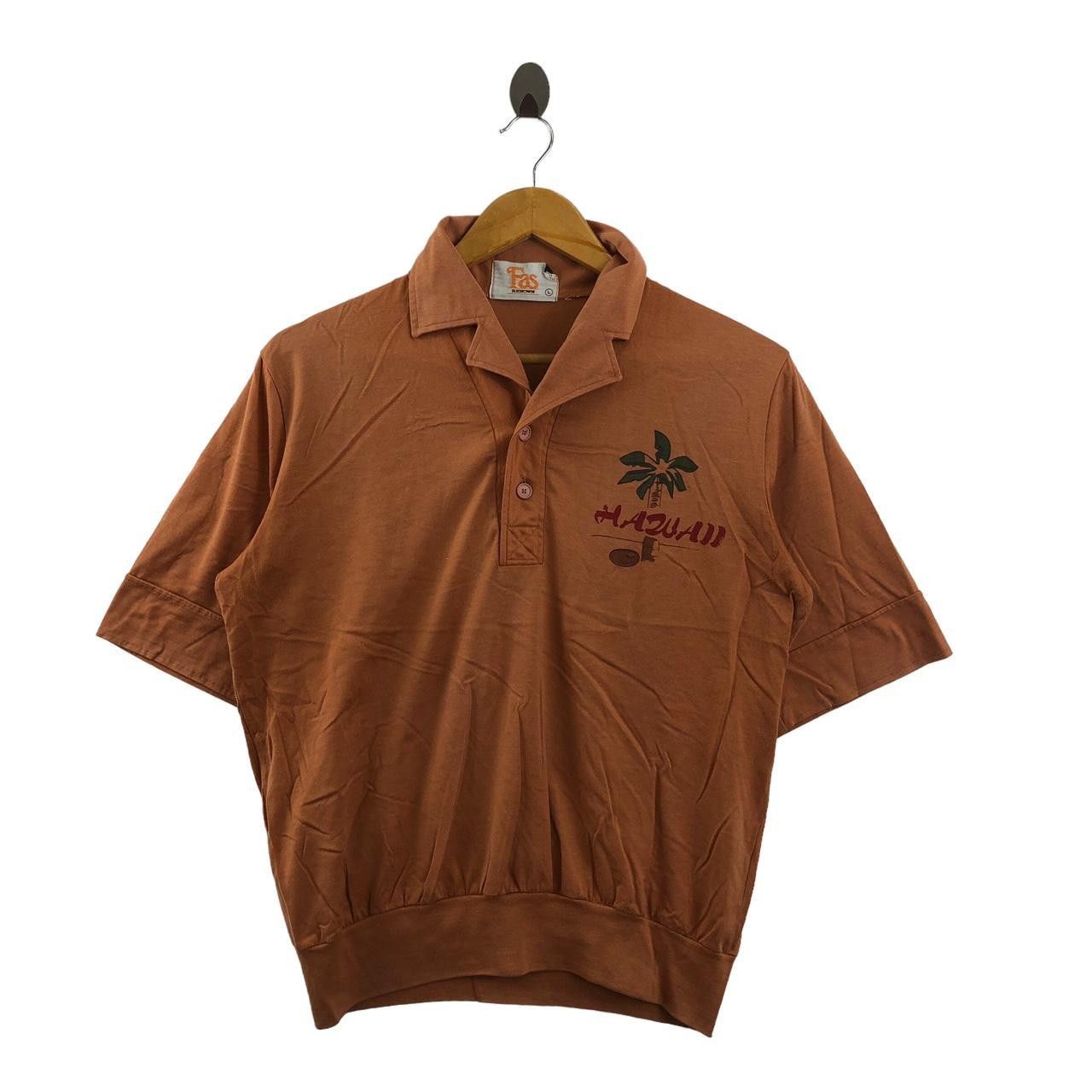 RENOWN Vintage 70’ RENOWN FAS HAWAII Honolulu Polo Tee Shirt Size L / US 10 / IT 46 - 1 Thumbnail