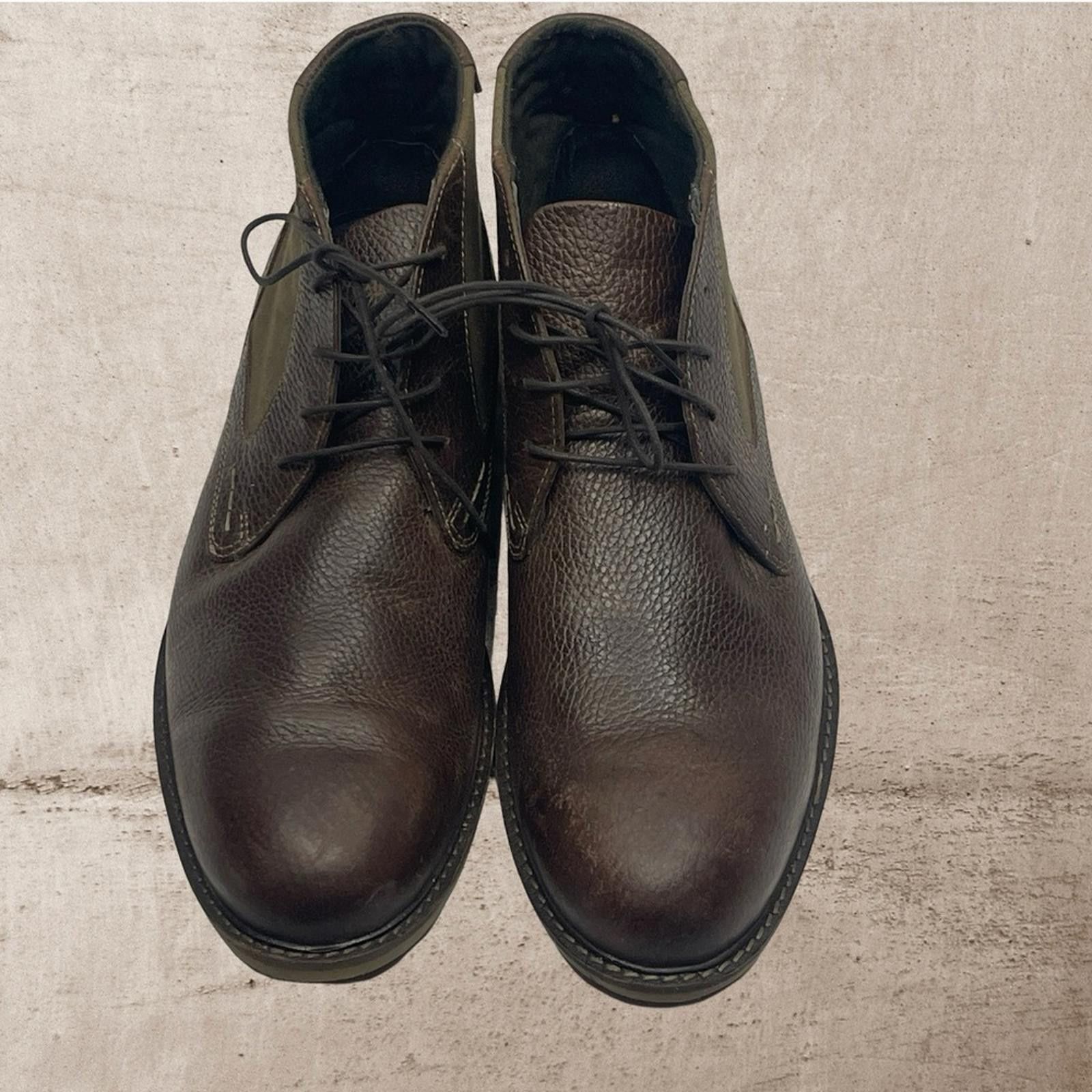 Steve Madden Steve Madden P-Karter Men's Brown Leather Ankle Boots s13 Size US 13 / EU 46 - 2 Thumbnail