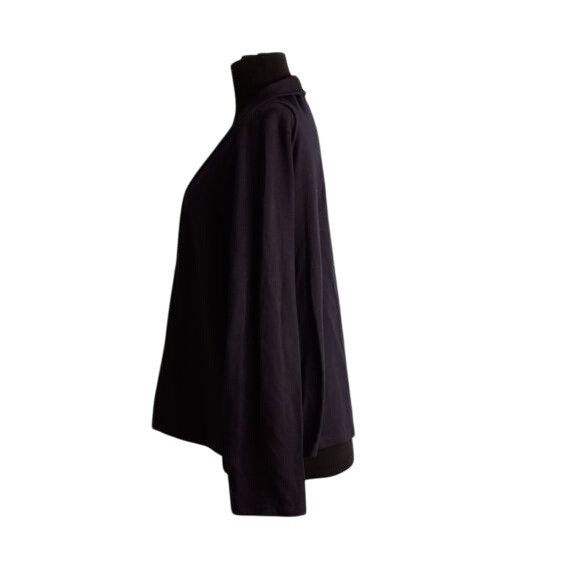 Eileen Fisher Eileen Fisher Size S Open Front Navy Blue Cardigan Jacket Co Size S / US 4 / IT 40 - 3 Thumbnail