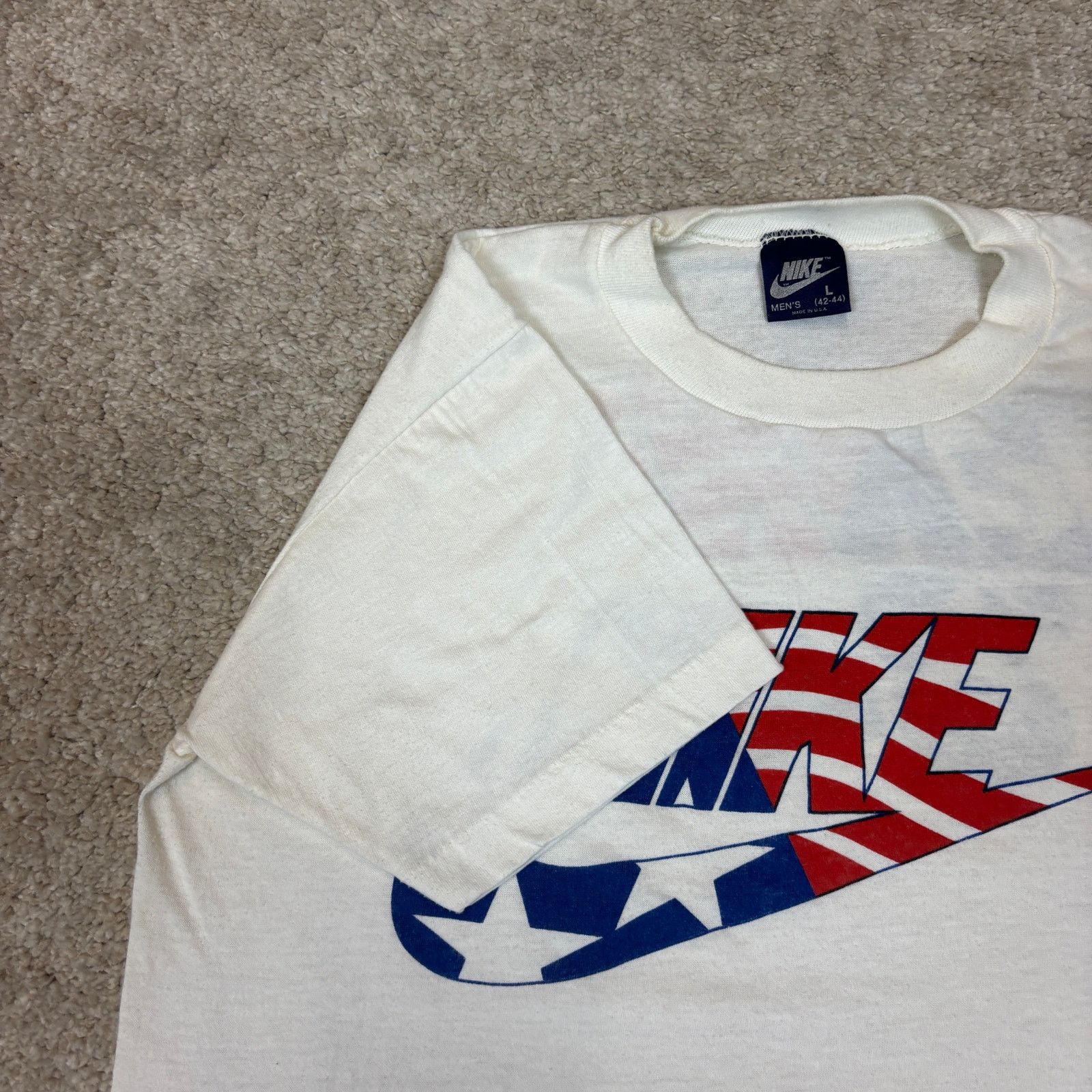 Nike Vintage 80s Nike McEnroe T Shirt Men's Large Tennis 84 Court Size US L / EU 52-54 / 3 - 4 Thumbnail