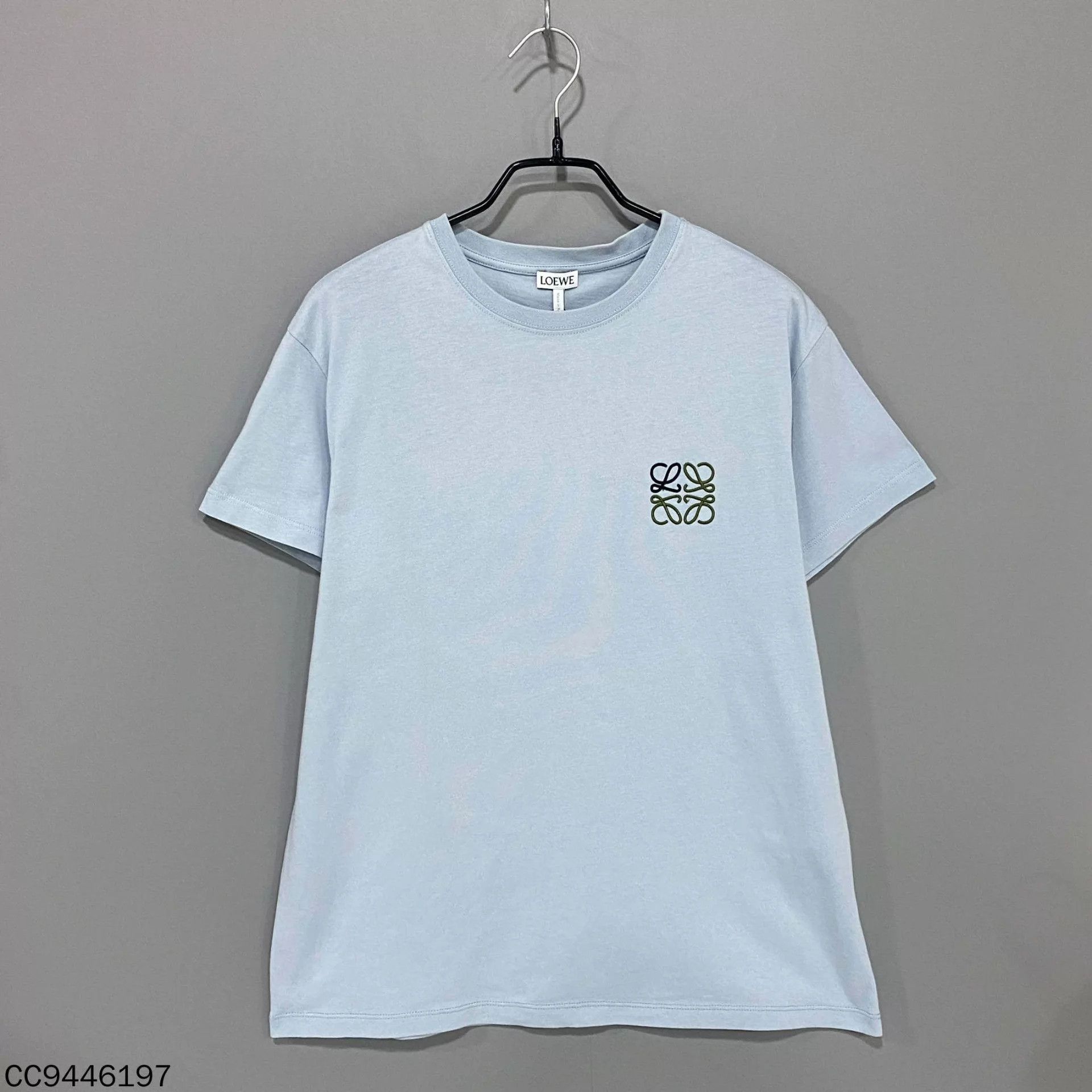 Loewe LOEWE Mist Blue Embroidered Logo Short Tee XS 95N Size US XS / EU 42 / 0 - 1 Thumbnail