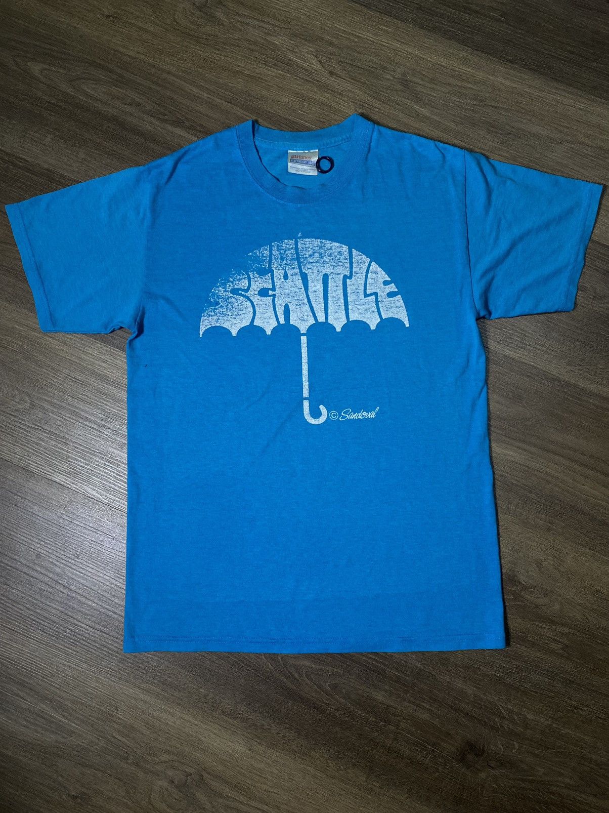 image of Tee Shirt x Vintage Seatle in Blue, Men's (Size Small)