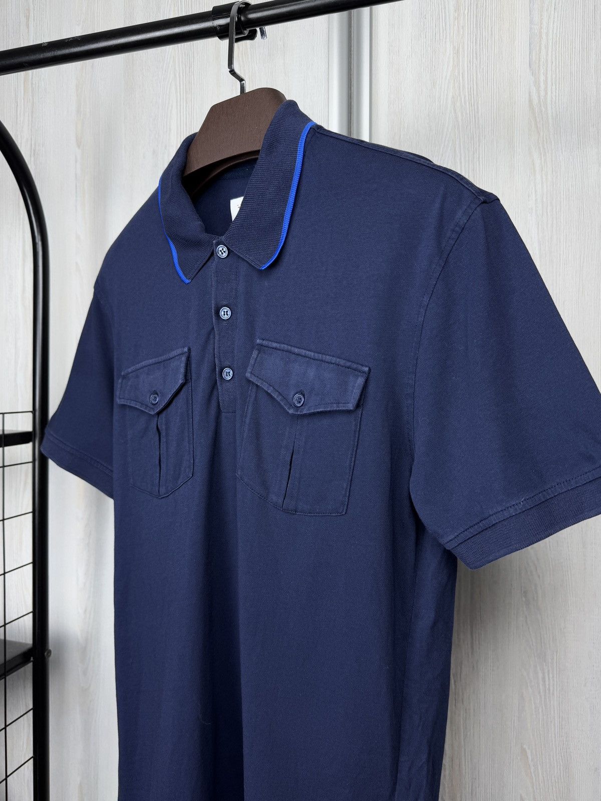 Orlebar Brown Orlebar Brown navy blue cotton 2 pockets polo shirt size L Size US L / EU 52-54 / 3 - 4 Thumbnail