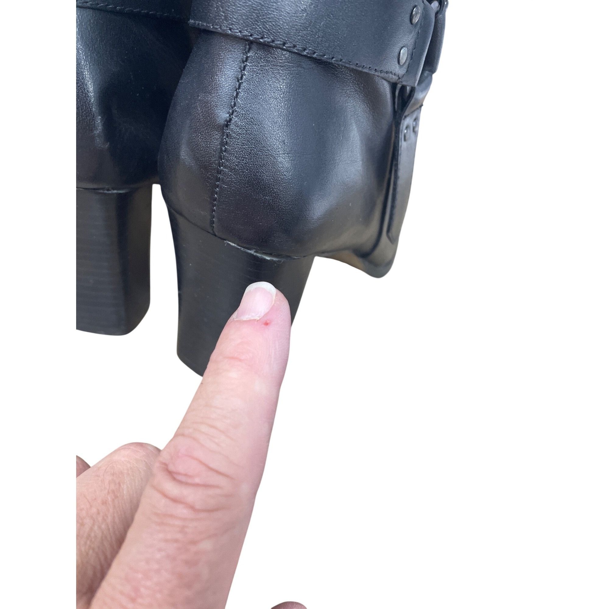 Other Bruno Valenti Womans Black Leather 3' Riding Equestrian Boot Size US 8.5 / IT 38.5 - 13 Thumbnail