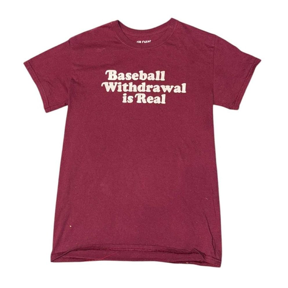 Gildan NEW Baseball Withdrawal is Real T-Shirt Unisex Adult Small Size S / US 4 / IT 40 - 2 Thumbnail