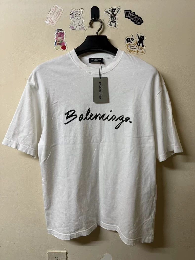 Balenciaga Sketch logo short sleeve