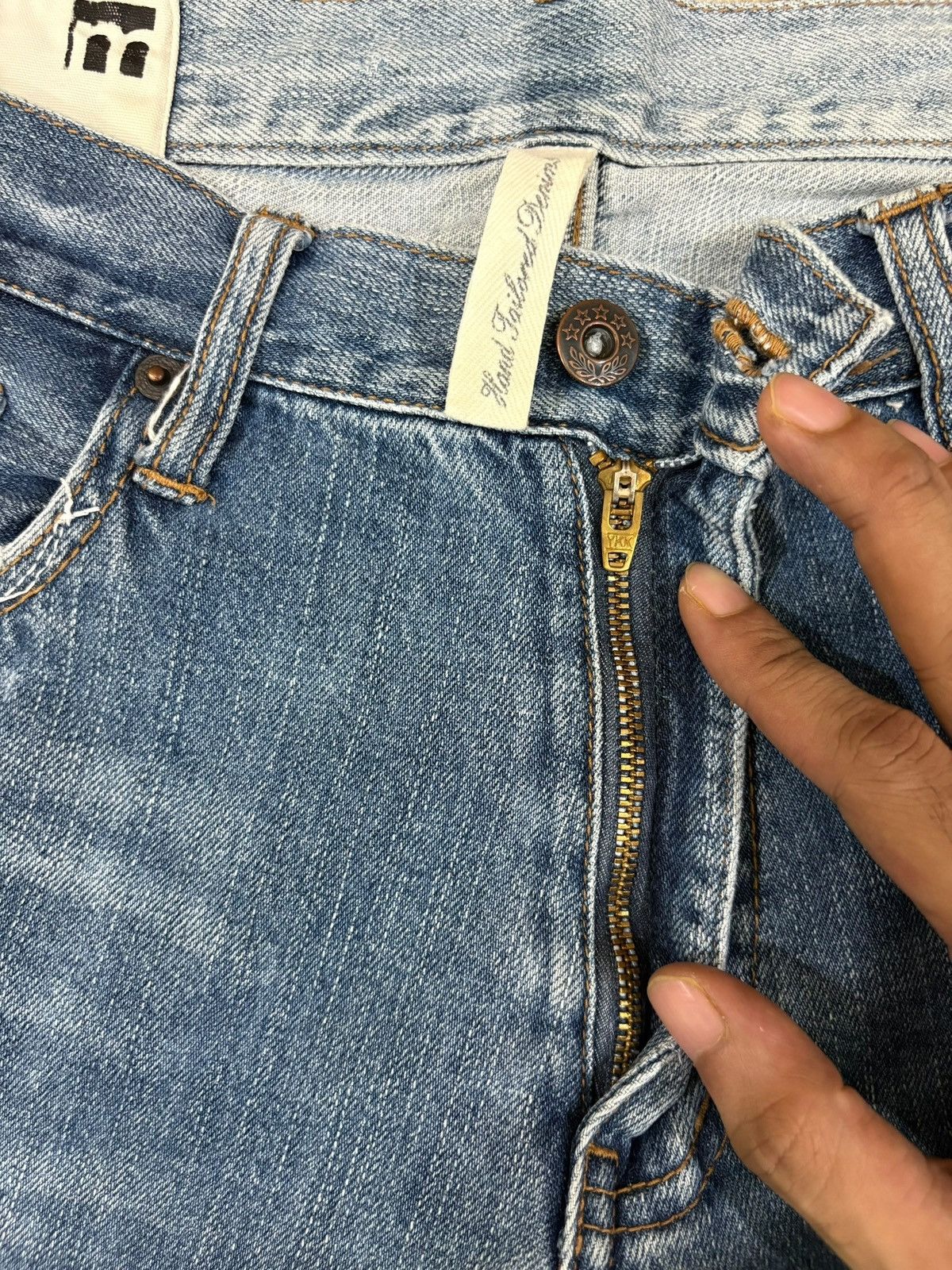 Japanese Brand Vintage Japanese Brand Patches Distressed Bootcut Flare Jean Size US 31 - 3 Thumbnail
